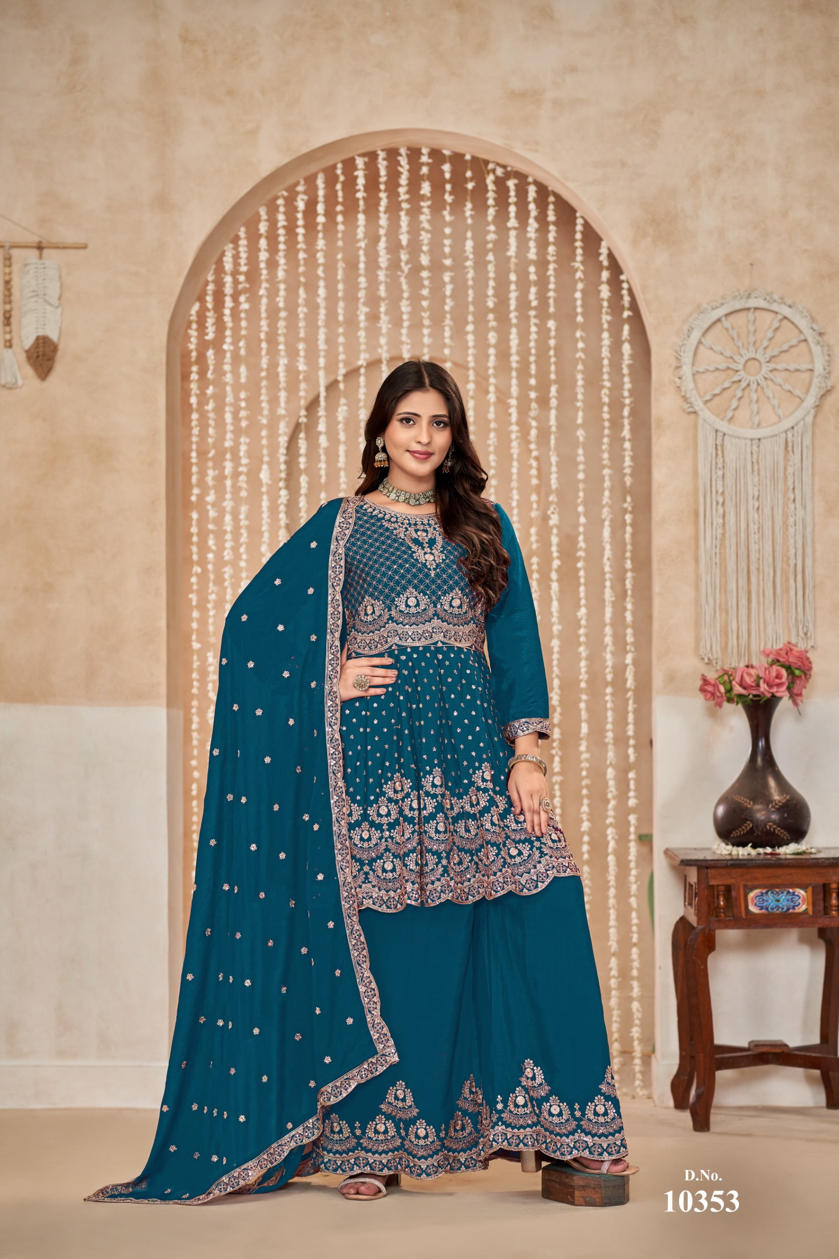Wedding Wear Designer Ethnic Plazzo Suit