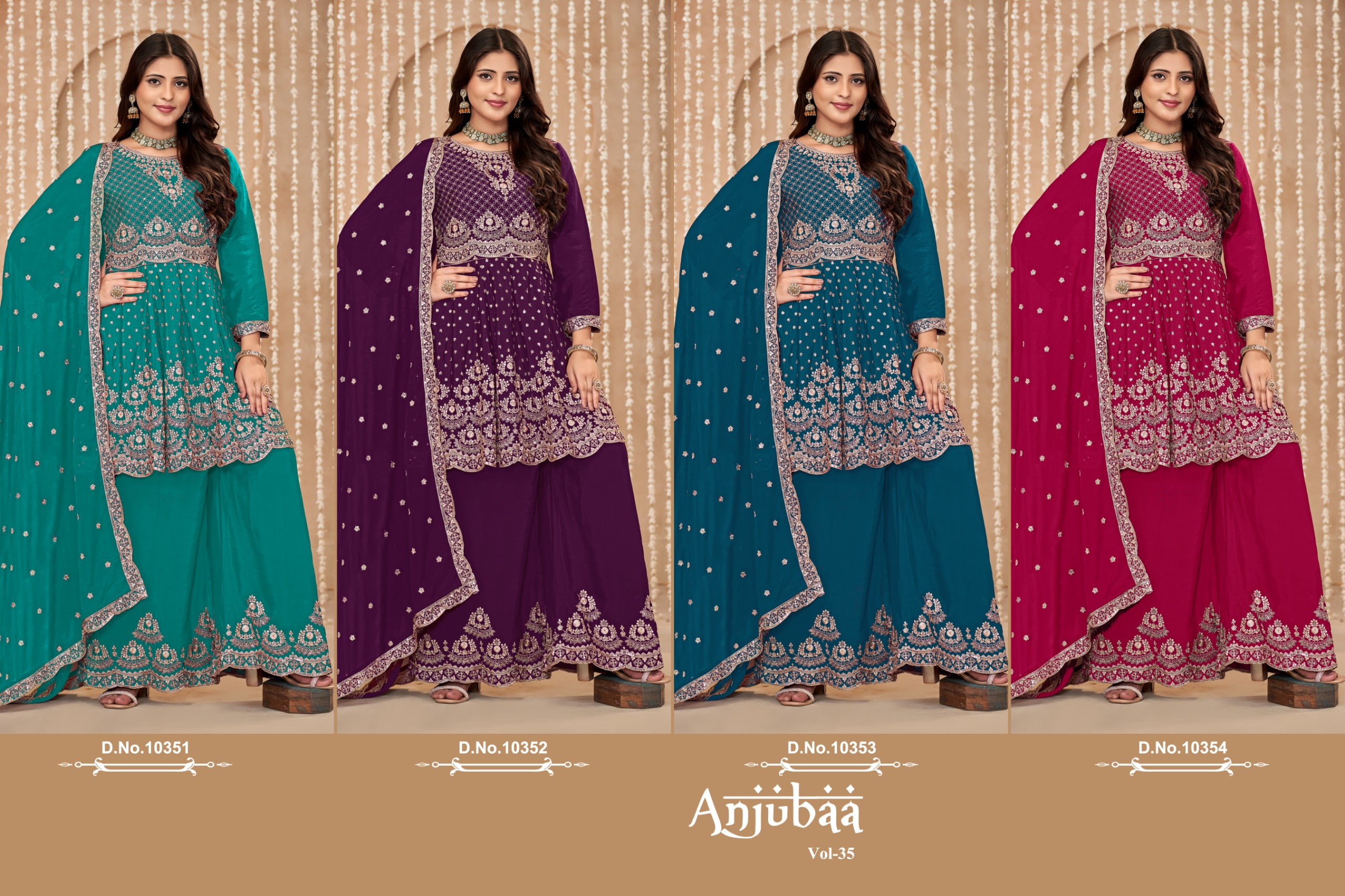 Wedding Wear Designer Ethnic Plazzo Suit