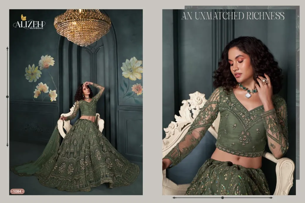 Alizeh Bridal vol 5 Heavy Net Designer Sangeet Wear Lehenga Choli