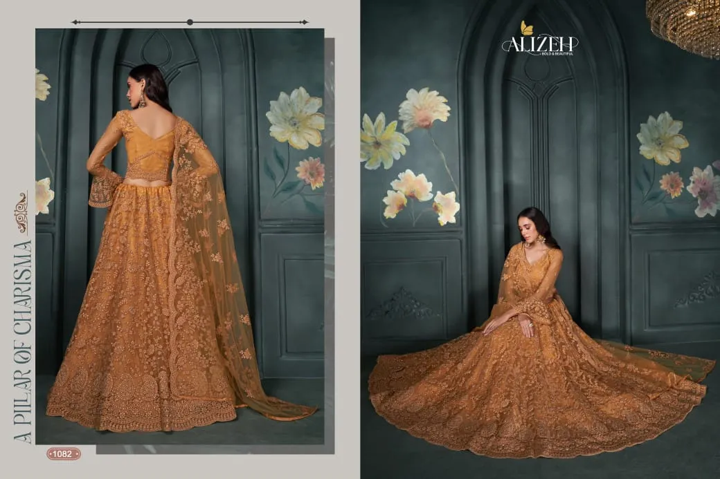 Alizeh Bridal vol 5 Heavy Net Designer Sangeet Wear Lehenga Choli