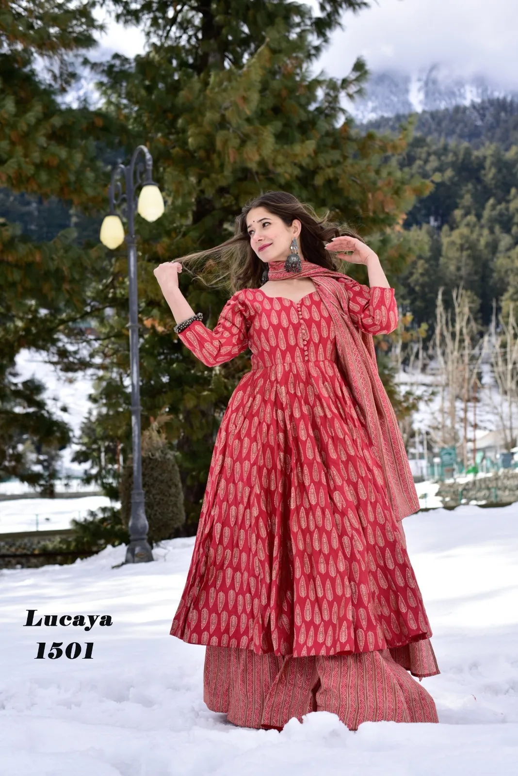Big Size Digital Printed Kurti Set
