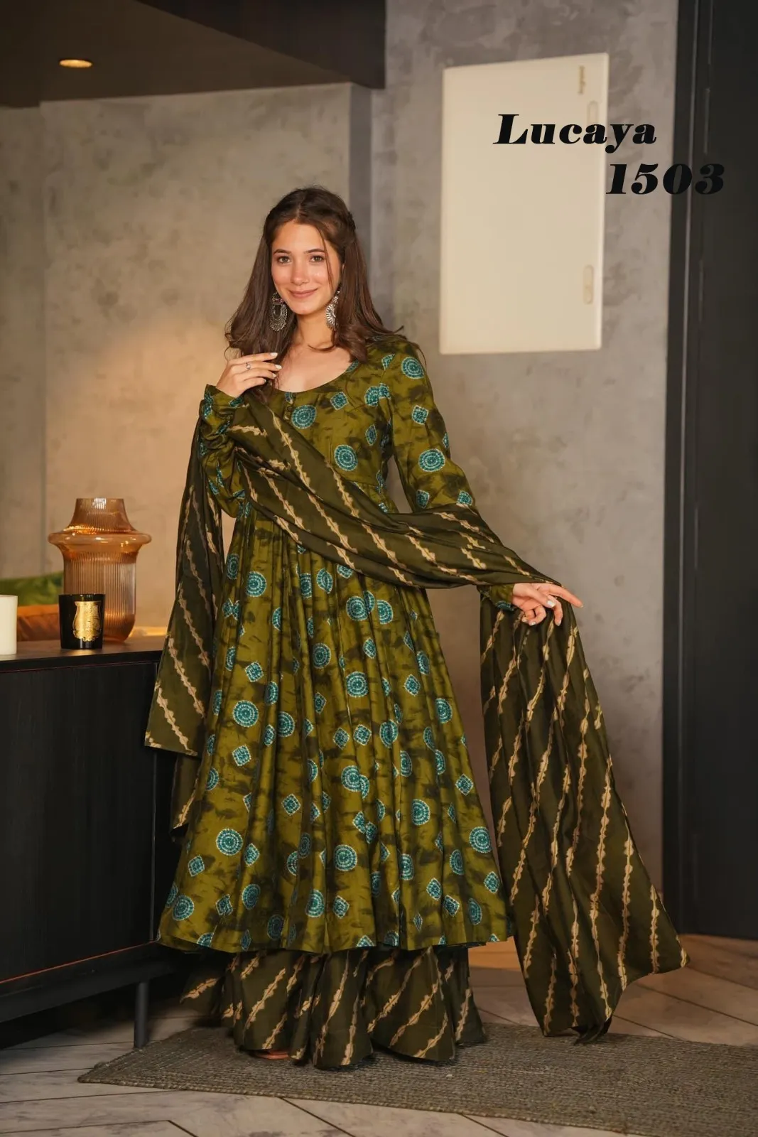 Big Size Digital Printed Kurti Set