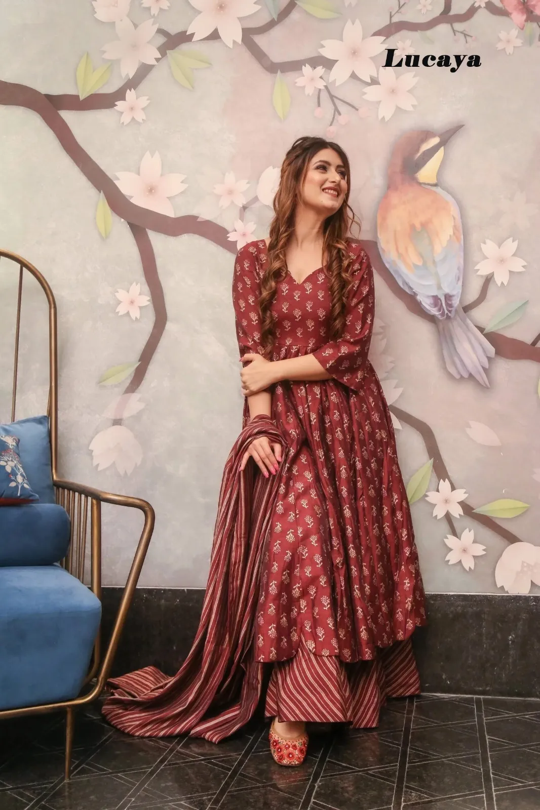 Big Size Digital Printed Kurti Set