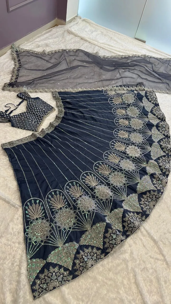 Fancy Party Wear Wholesale Lehenga Choli Replica