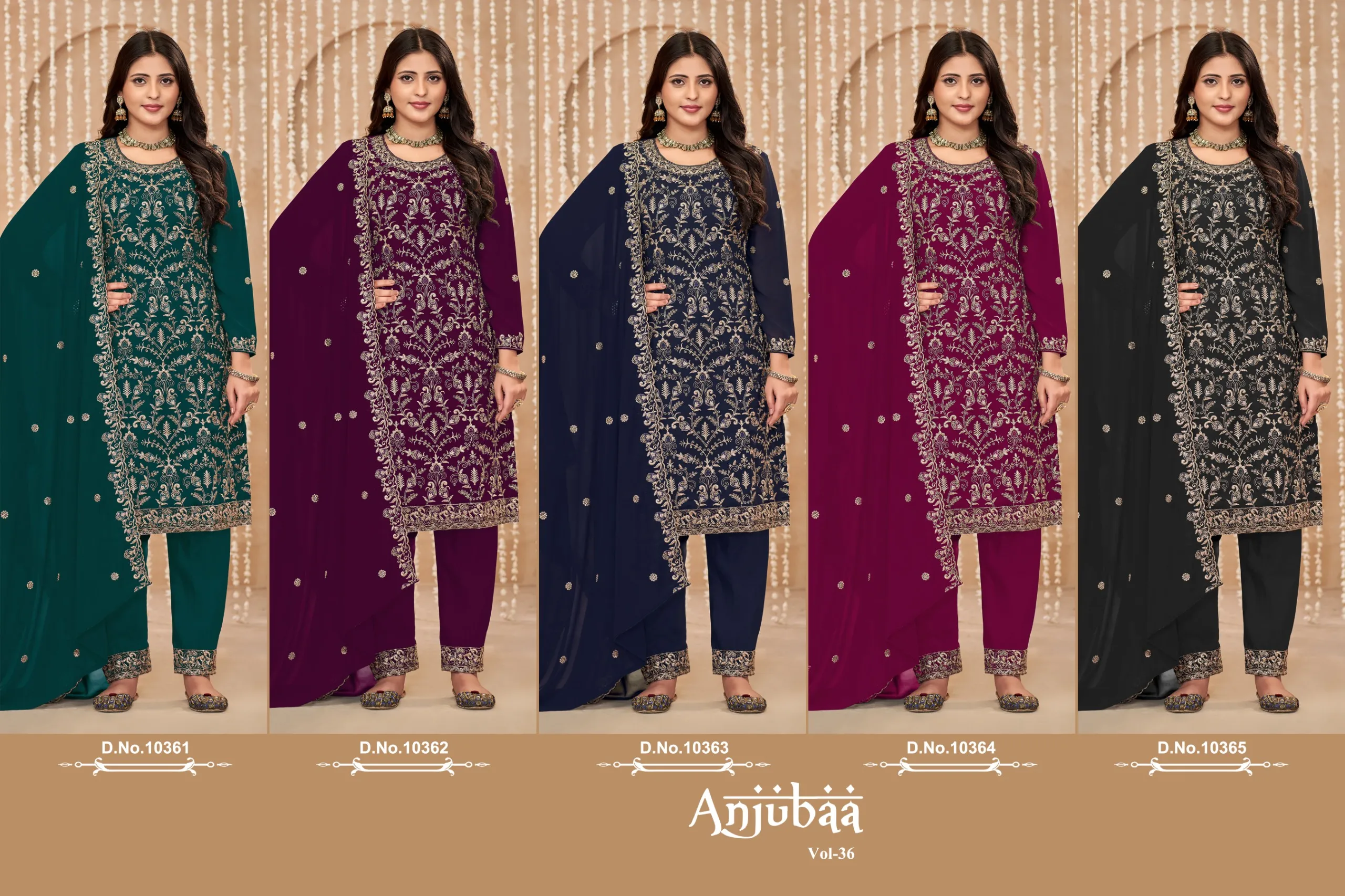 Faux Georgette Heavy Embroidery Big Size Salwar Suit