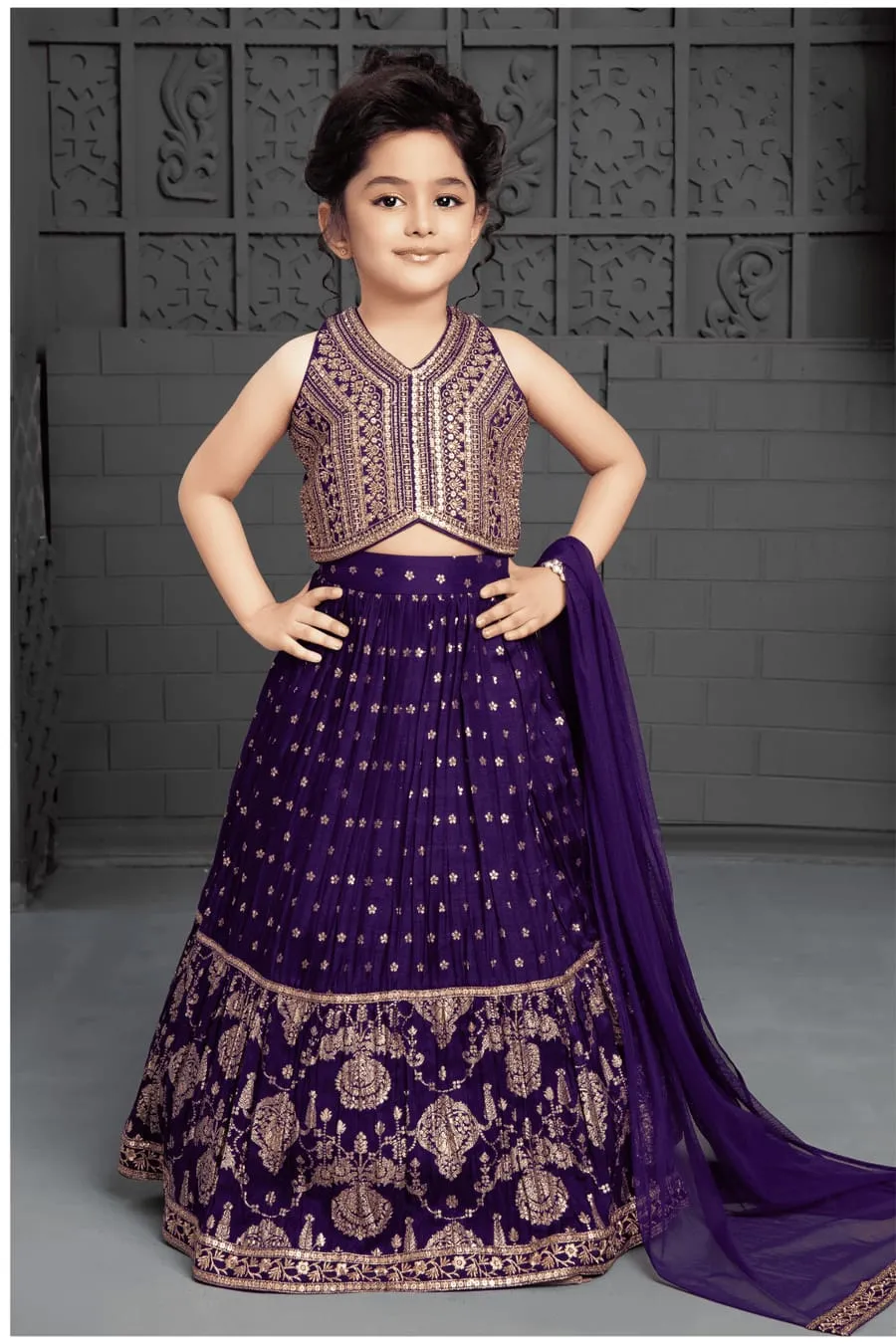 Festive Wear Kids Lehenga Choli