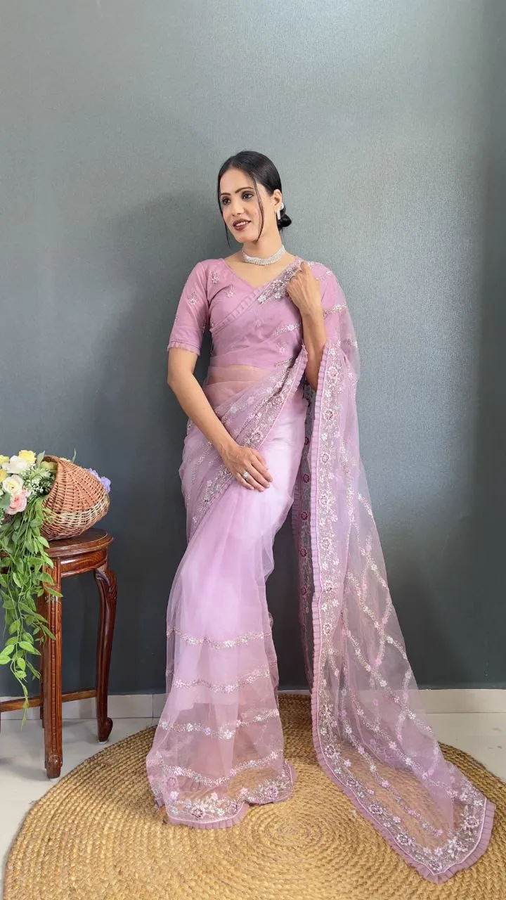 Festive Wear Preminum Net Saree 27