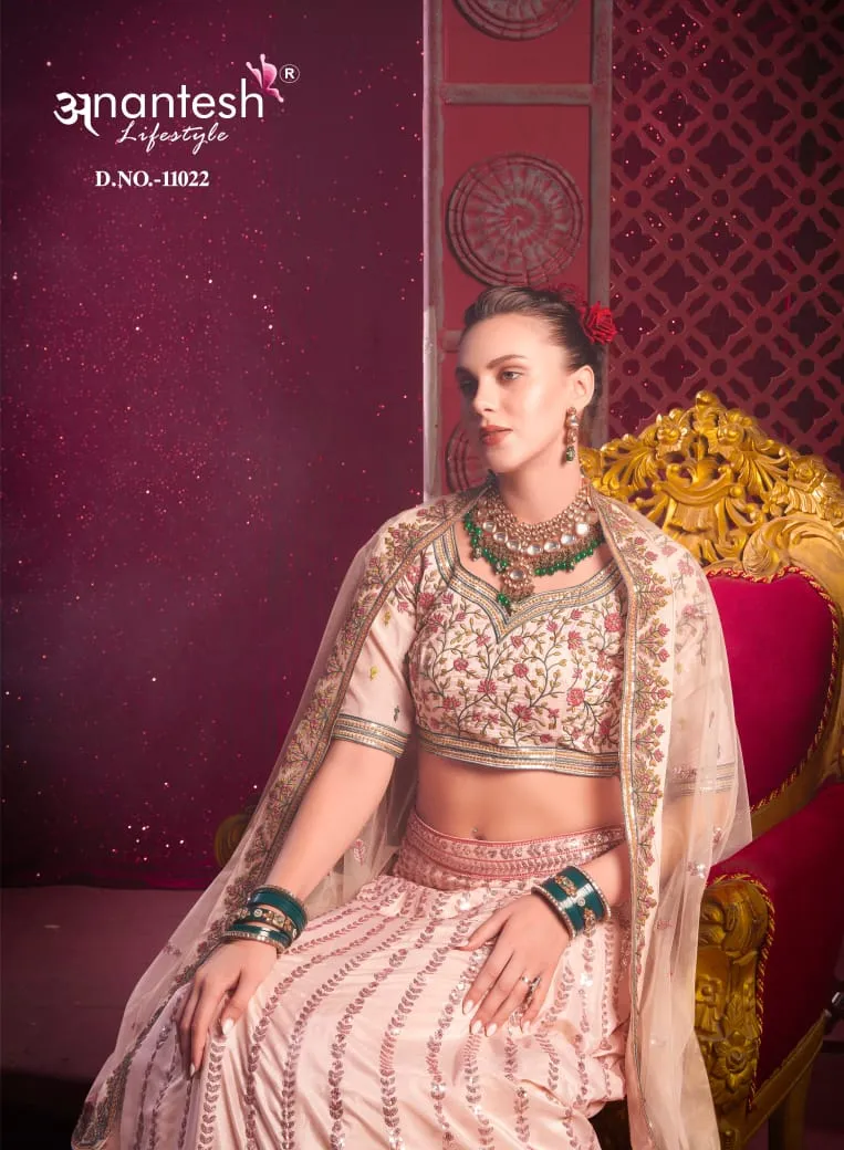 Heavy Embroidery Work Brides Made Lehenga Choli For Wedding 2024