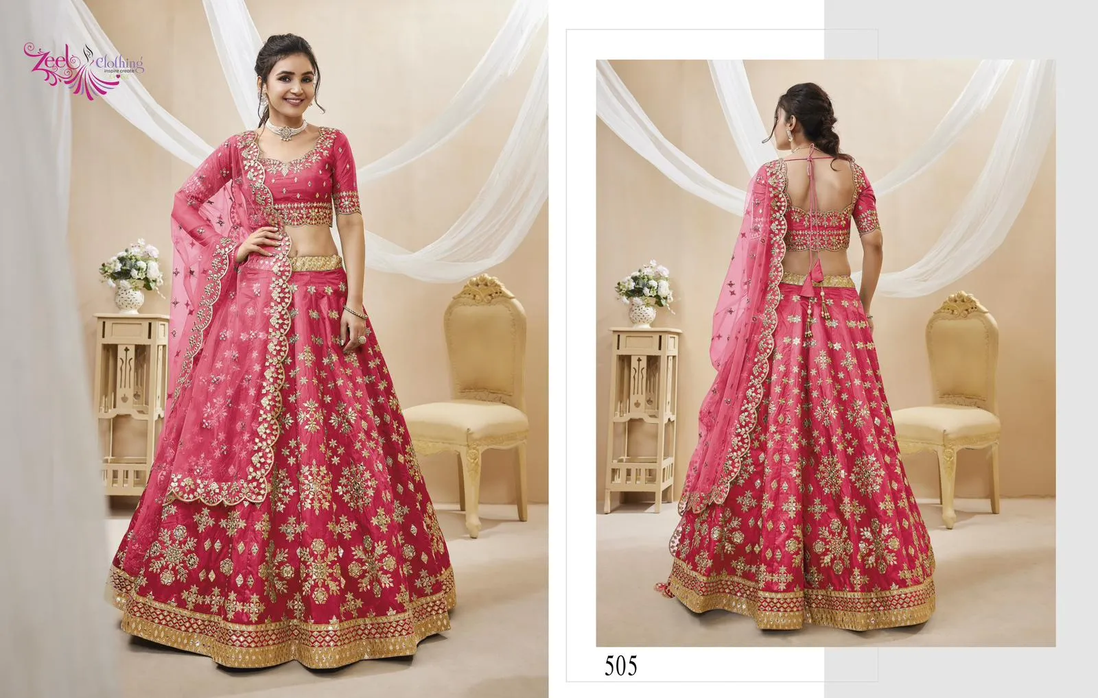 Heavy Wedding Wear Art Silk Designer Lehenga