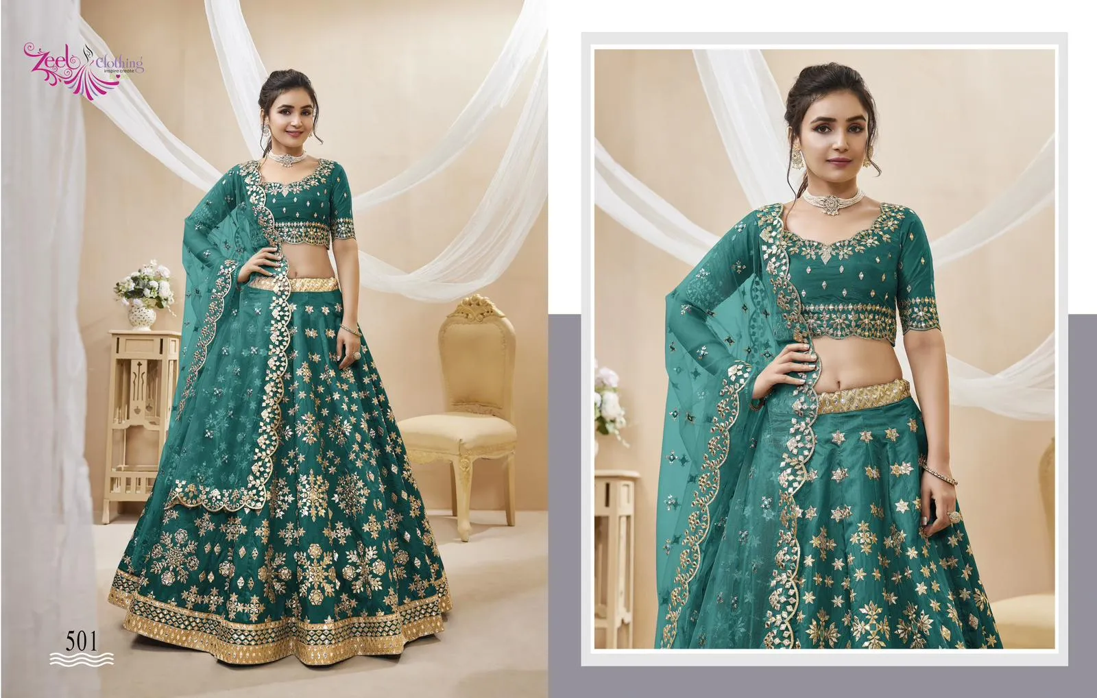 Heavy Wedding Wear Art Silk Designer Lehenga