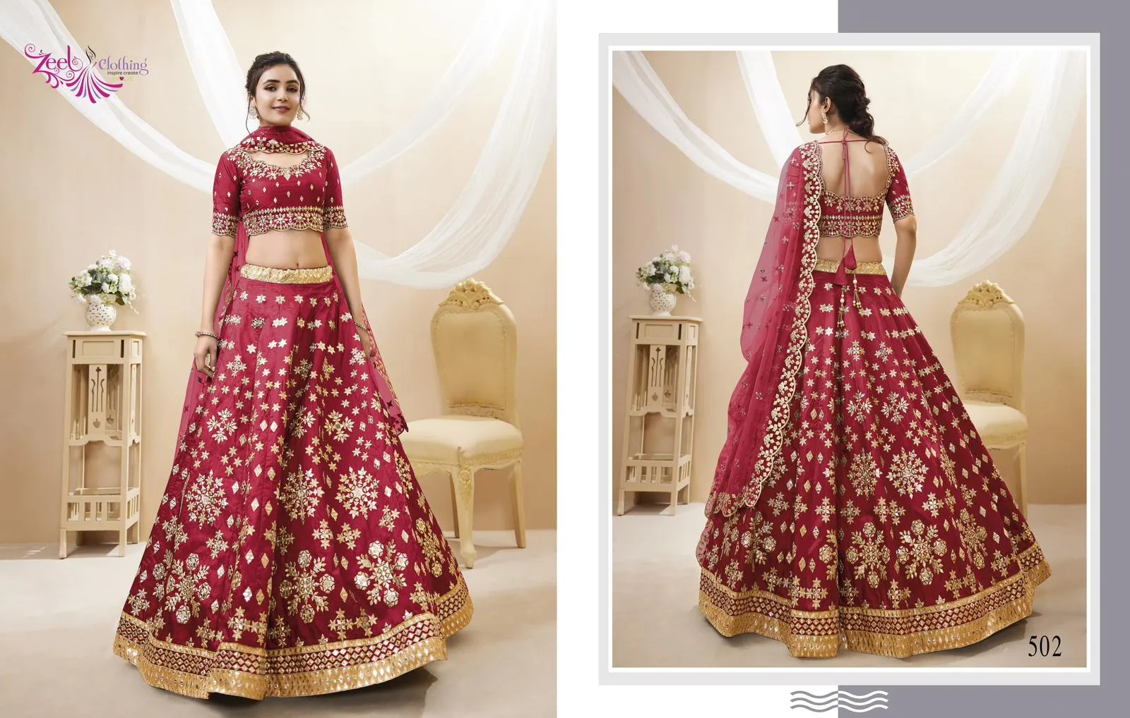 Heavy Wedding Wear Art Silk Designer Lehenga
