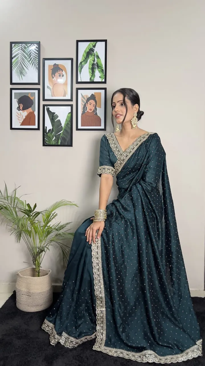 Ready To  Wear Varchita Silk Designer Wholesale Saree