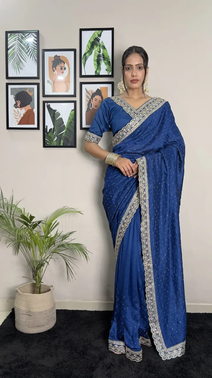 Ready To  Wear Varchita Silk Designer Wholesale Saree