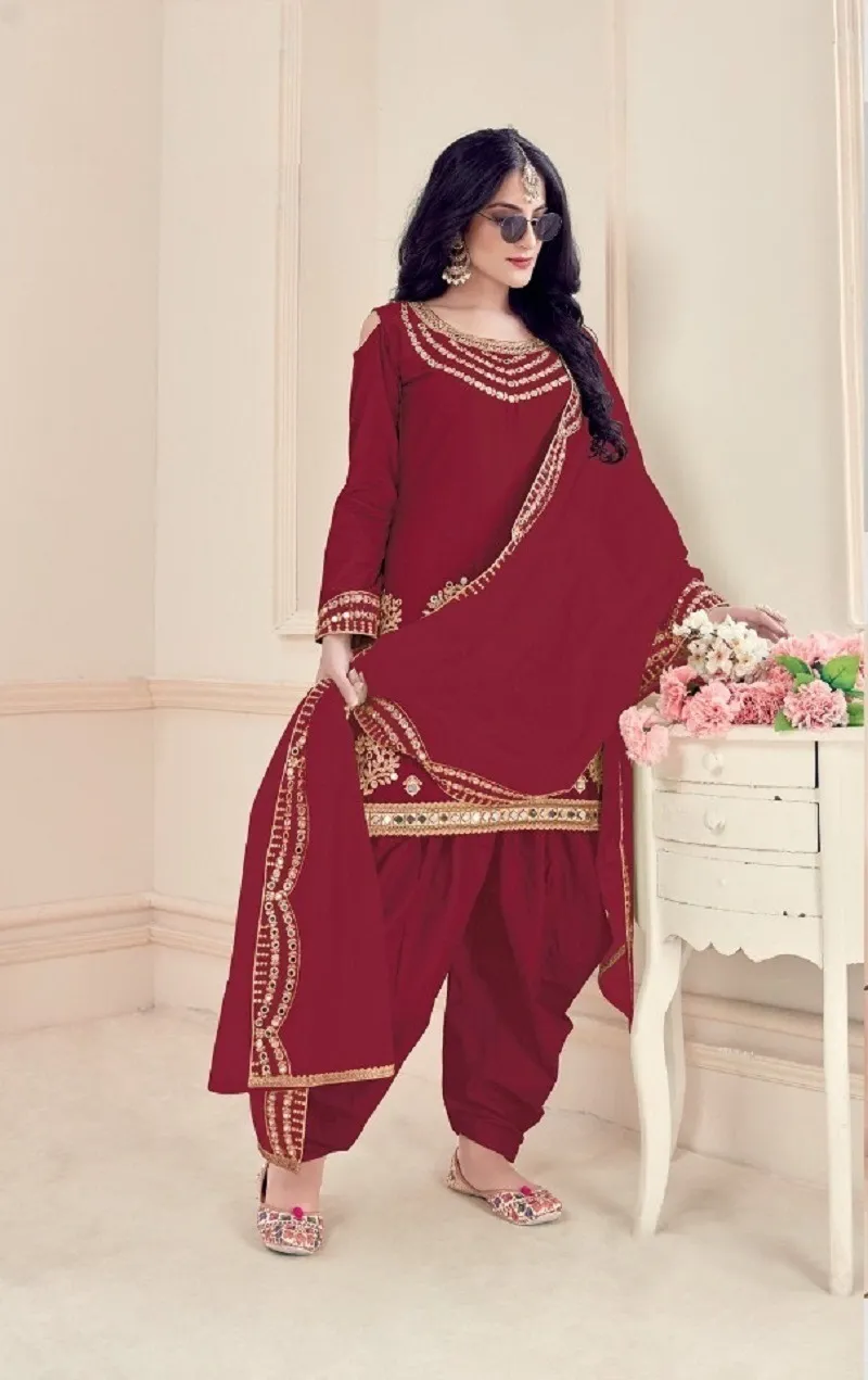 Shreematee Bebo Vol 10 Real Miror Work Patiala Salwar Suit