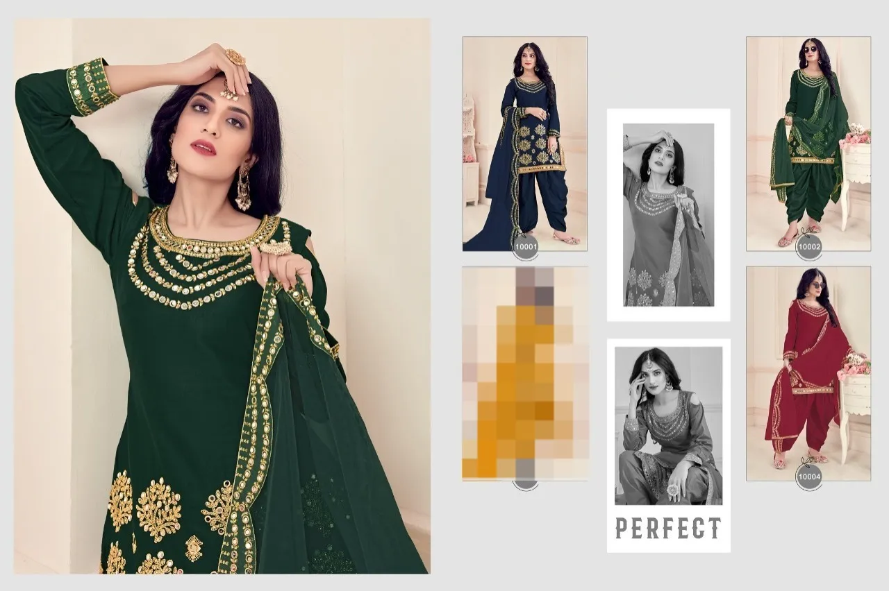 Shreematee Bebo Vol 10 Real Miror Work Patiala Salwar Suit
