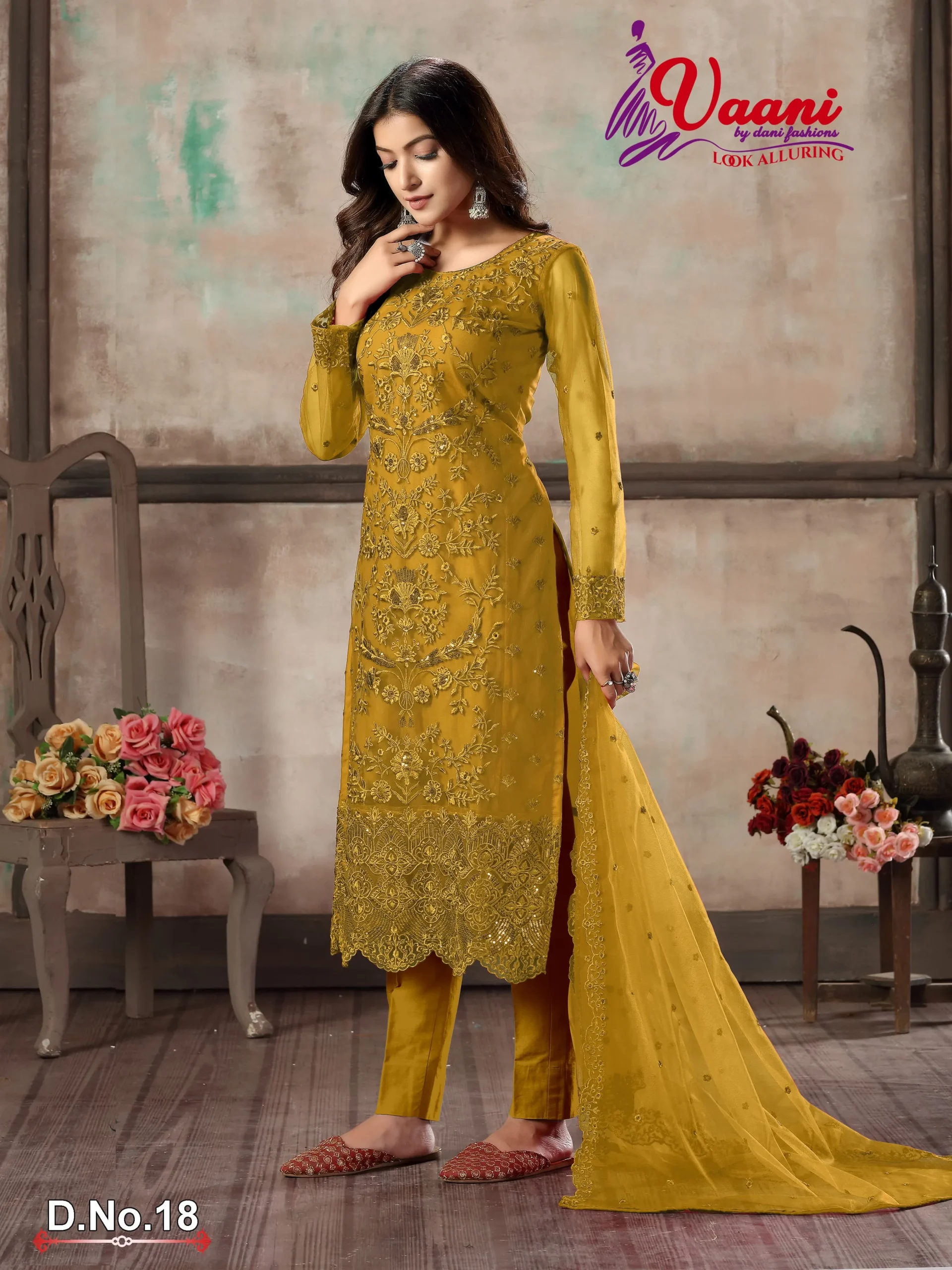 Wedding Wear Designer Heavy Embroidery With Sequence Work Ethnic Suit