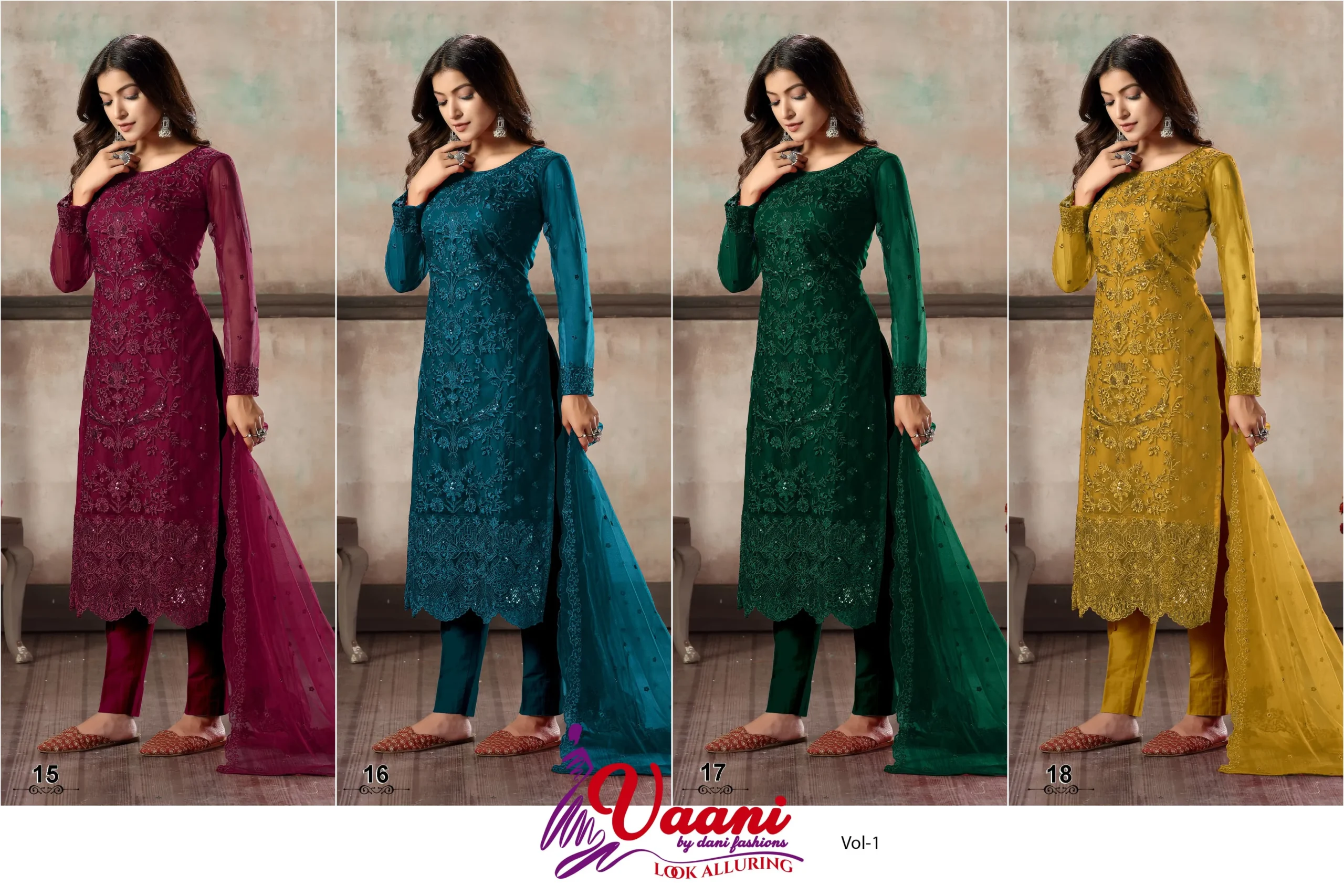 Wedding Wear Designer Heavy Embroidery With Sequence Work Ethnic Suit