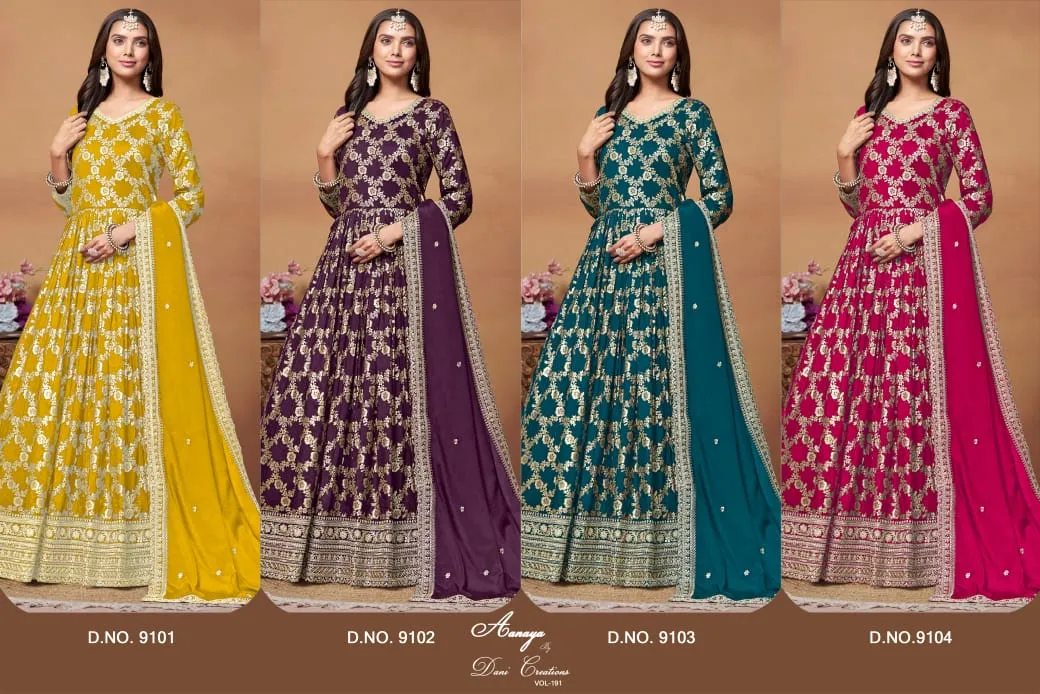 Wedding Wear Designer Long Anarkali Suit