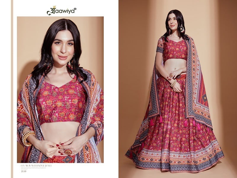 Digital Printed Lehengacholi Festival Wear