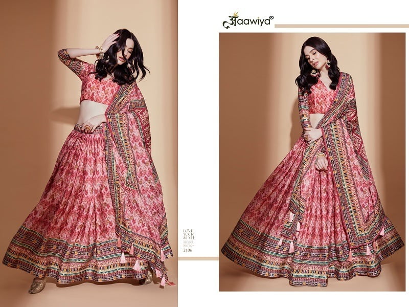Digital Printed Lehengacholi Festival Wear