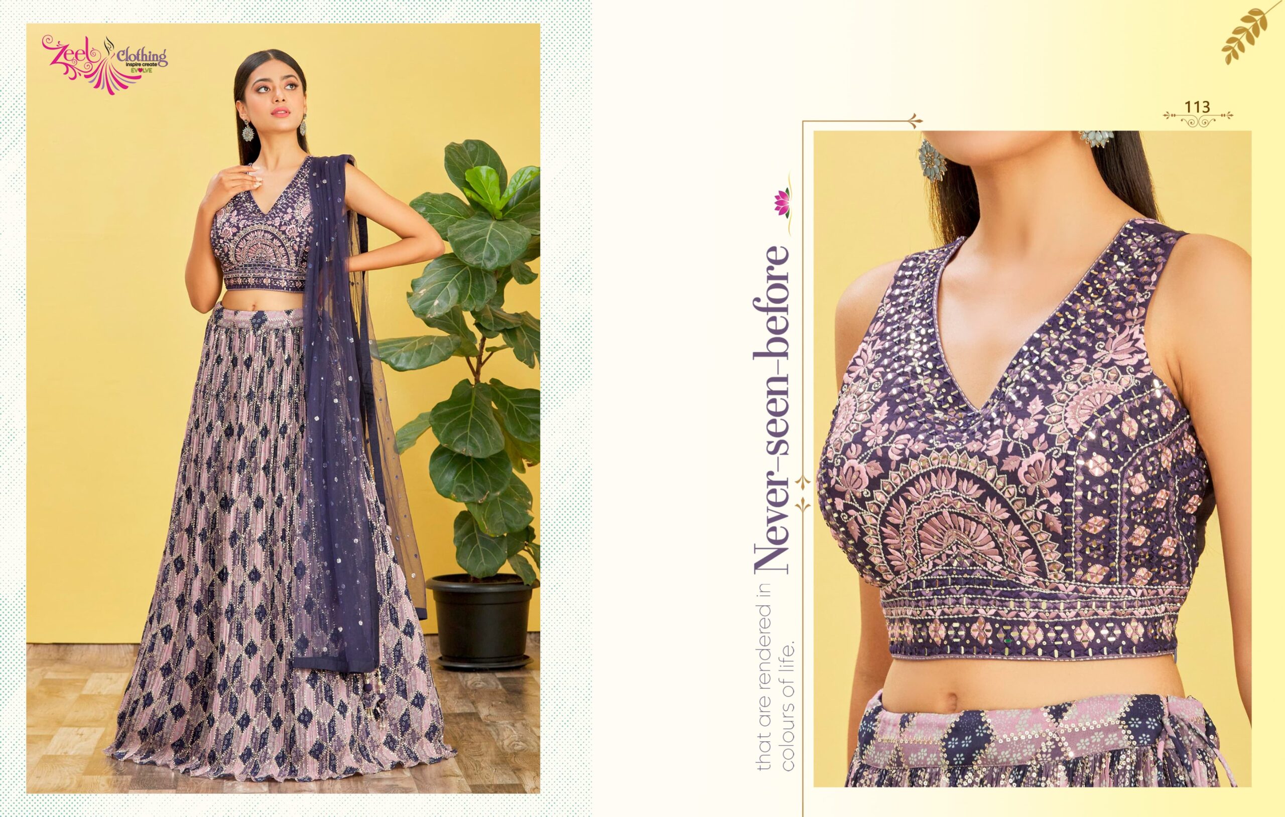 Leheriya Printed Lehenga Choli Zeel Vol 22