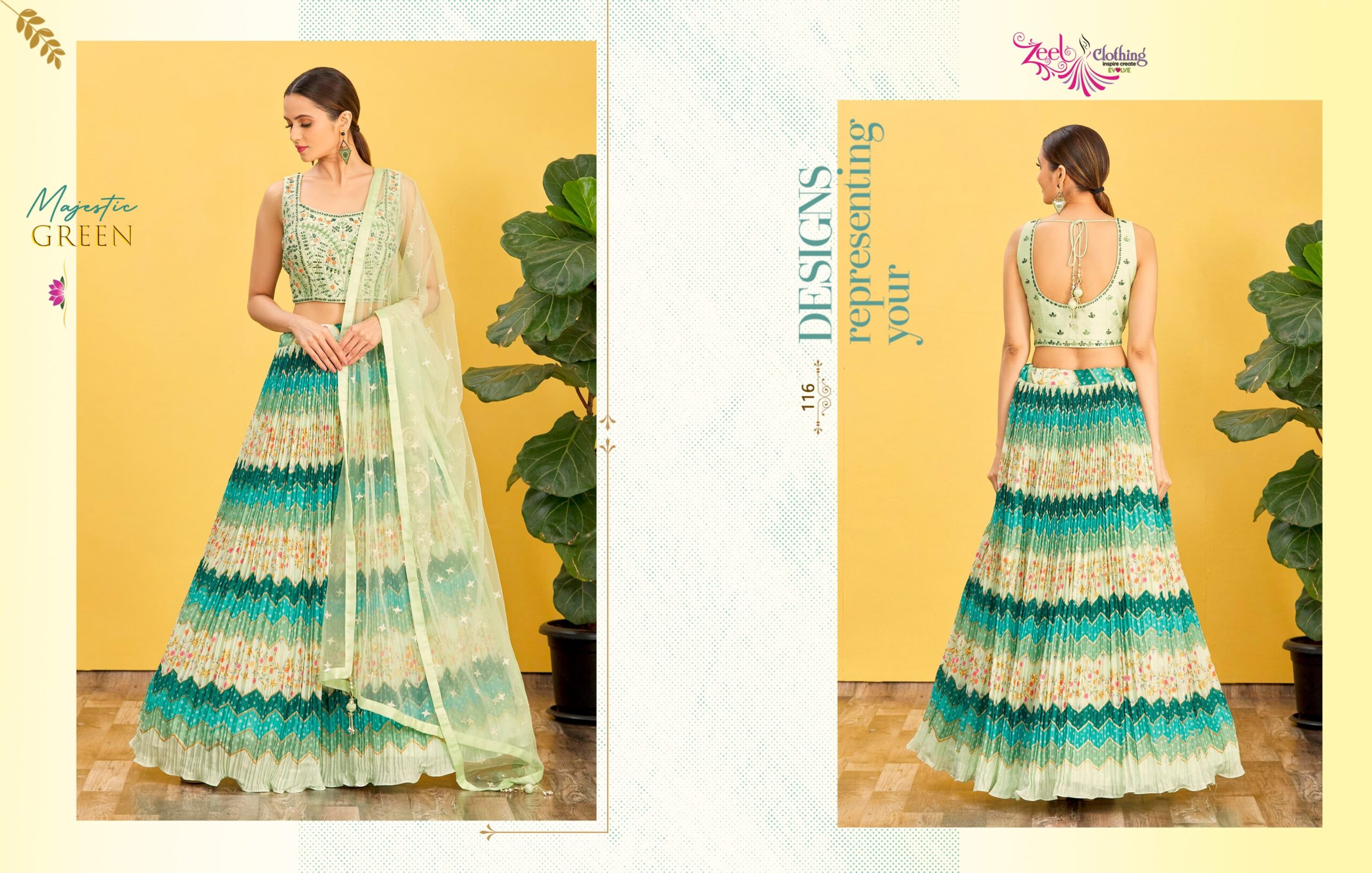 Leheriya Printed Lehenga Choli Zeel Vol 22