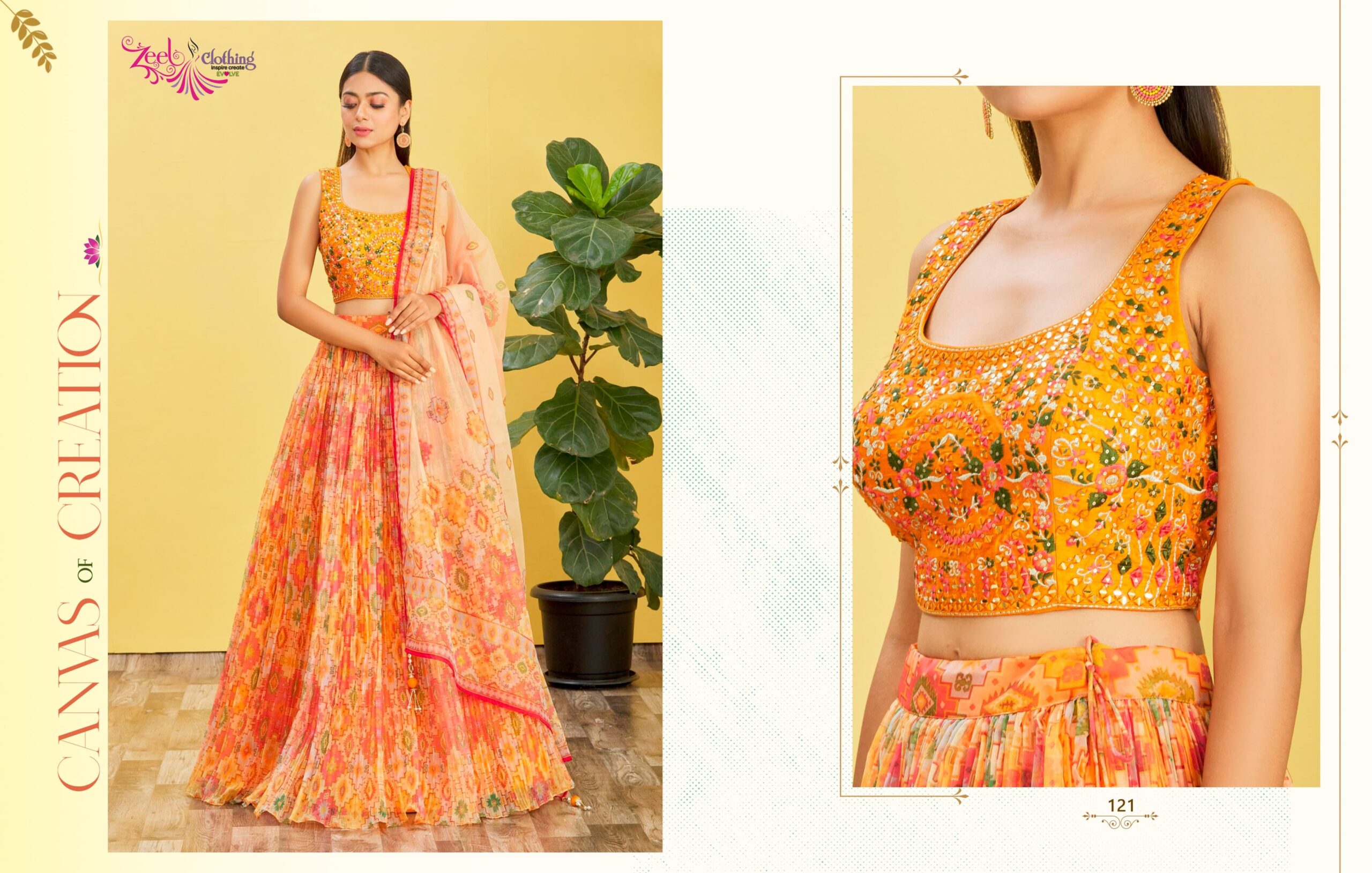 Leheriya Printed Lehenga Choli Zeel Vol 22