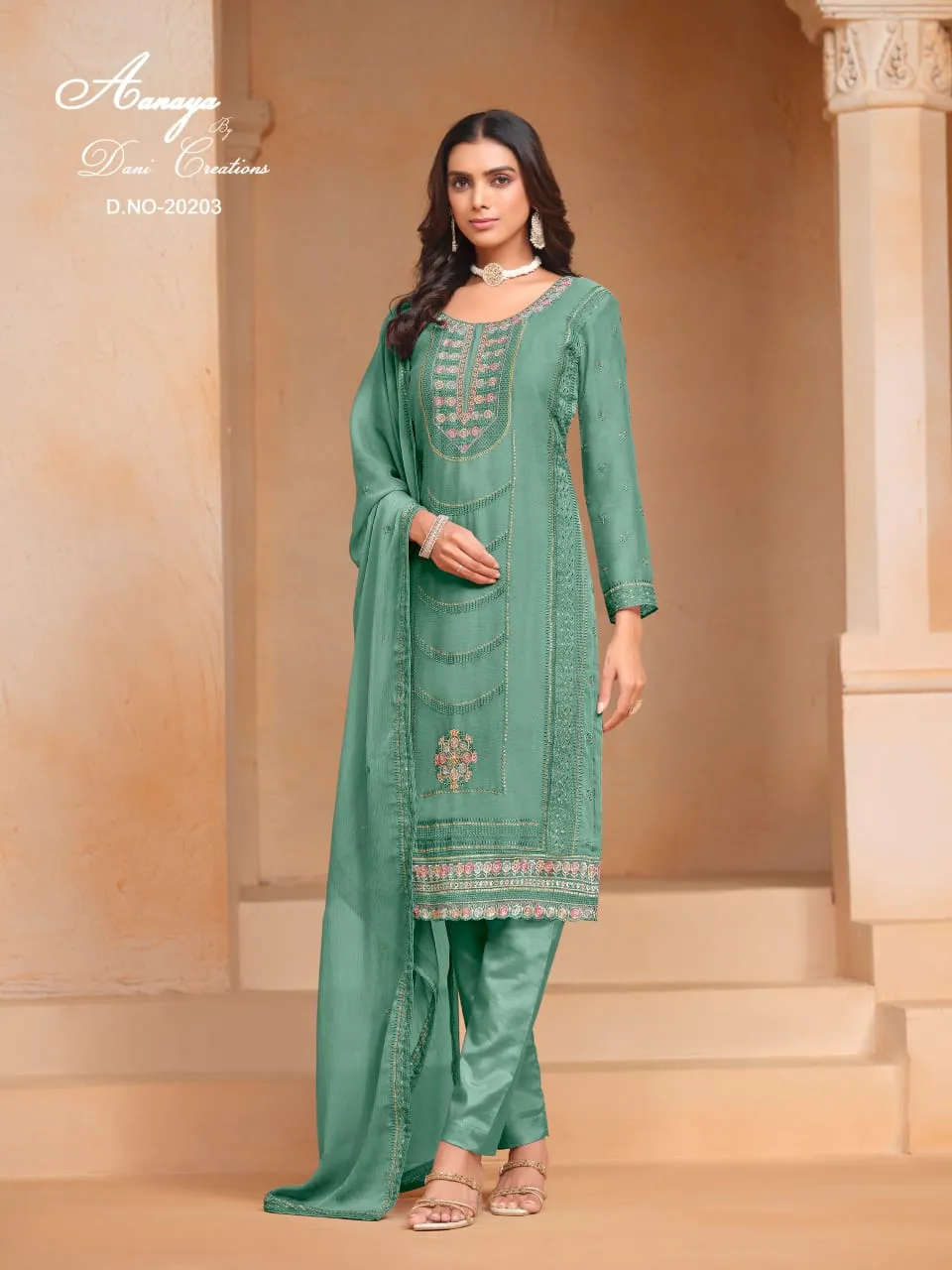 Big Size Festive Wear Straight Ethnic Salwar Suit Aanaya Vol202