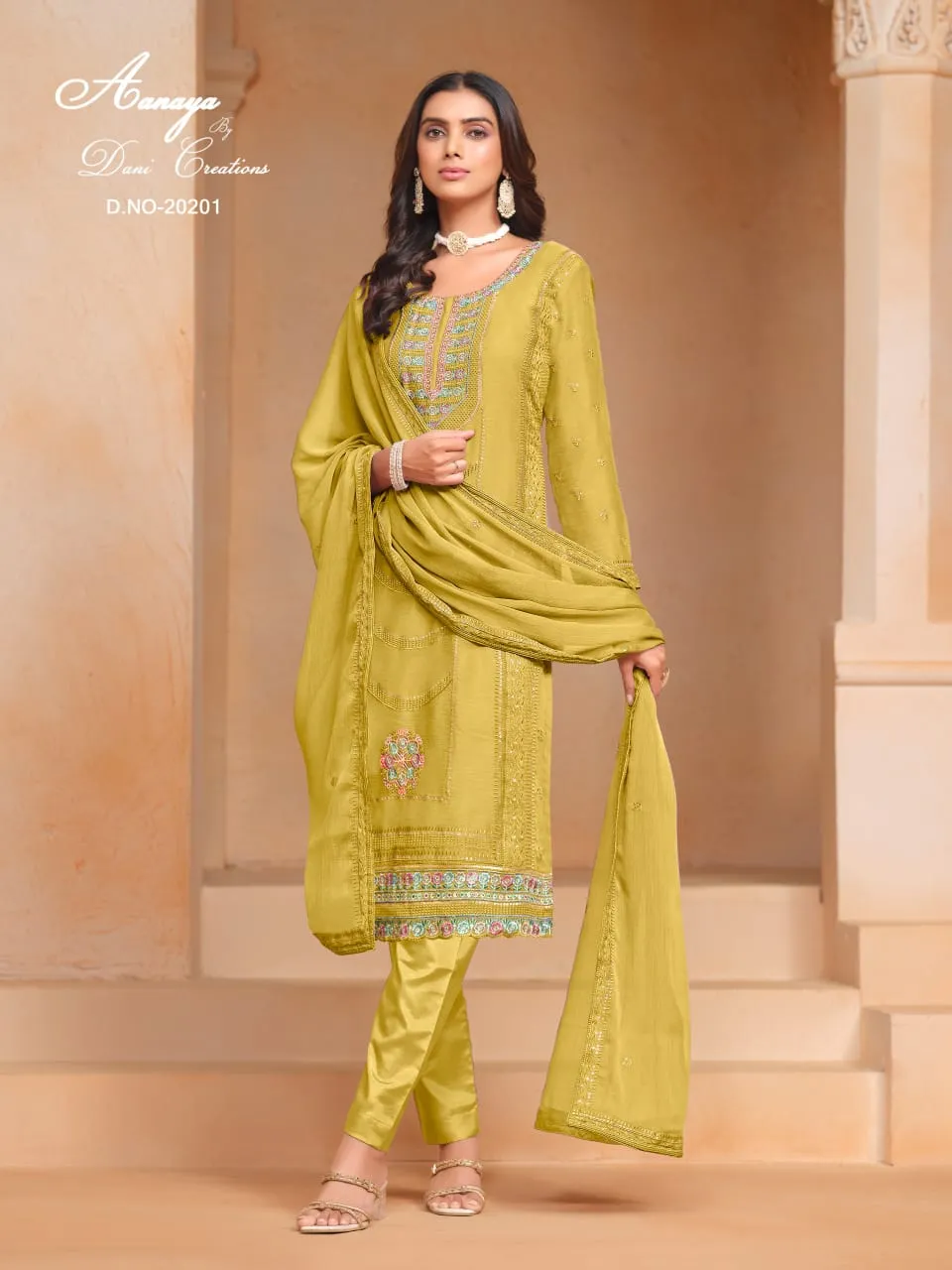 Big Size Festive Wear Straight Ethnic Salwar Suit Aanaya Vol202