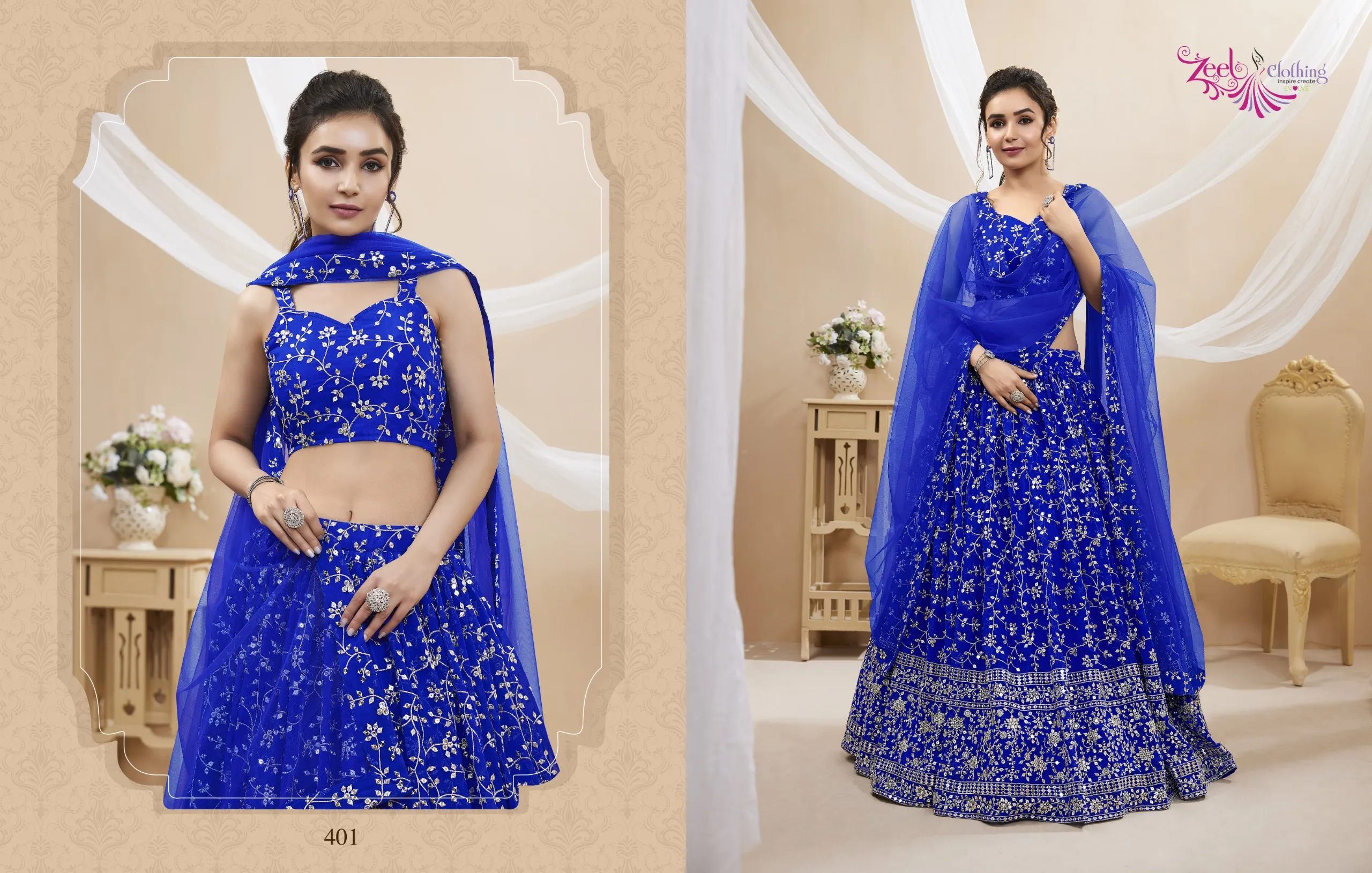 Bridesmaid Sequence Lehenga Choli Zeel Ruhana vol1