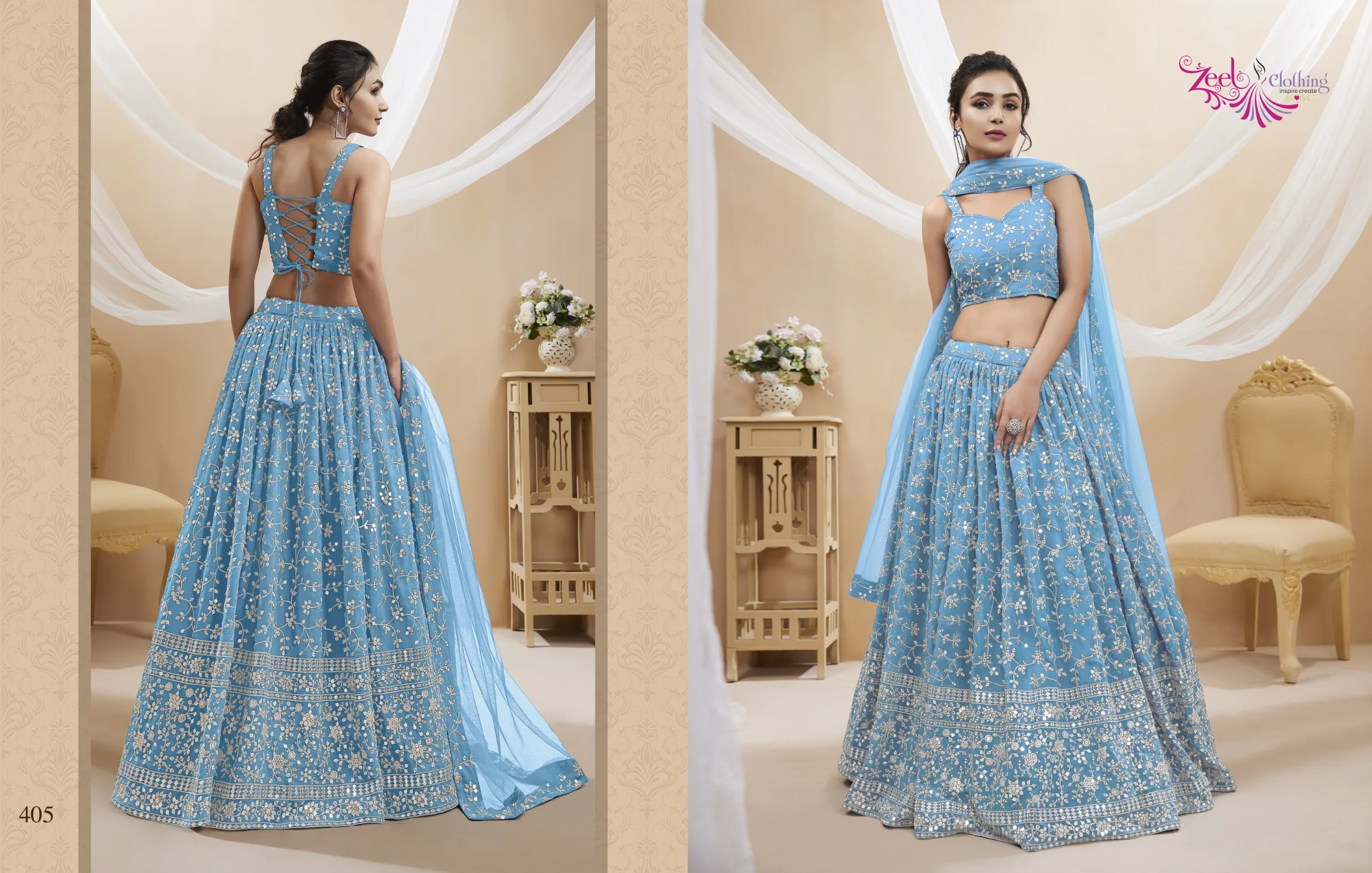 Bridesmaid Sequence Lehenga Choli Zeel Ruhana vol1