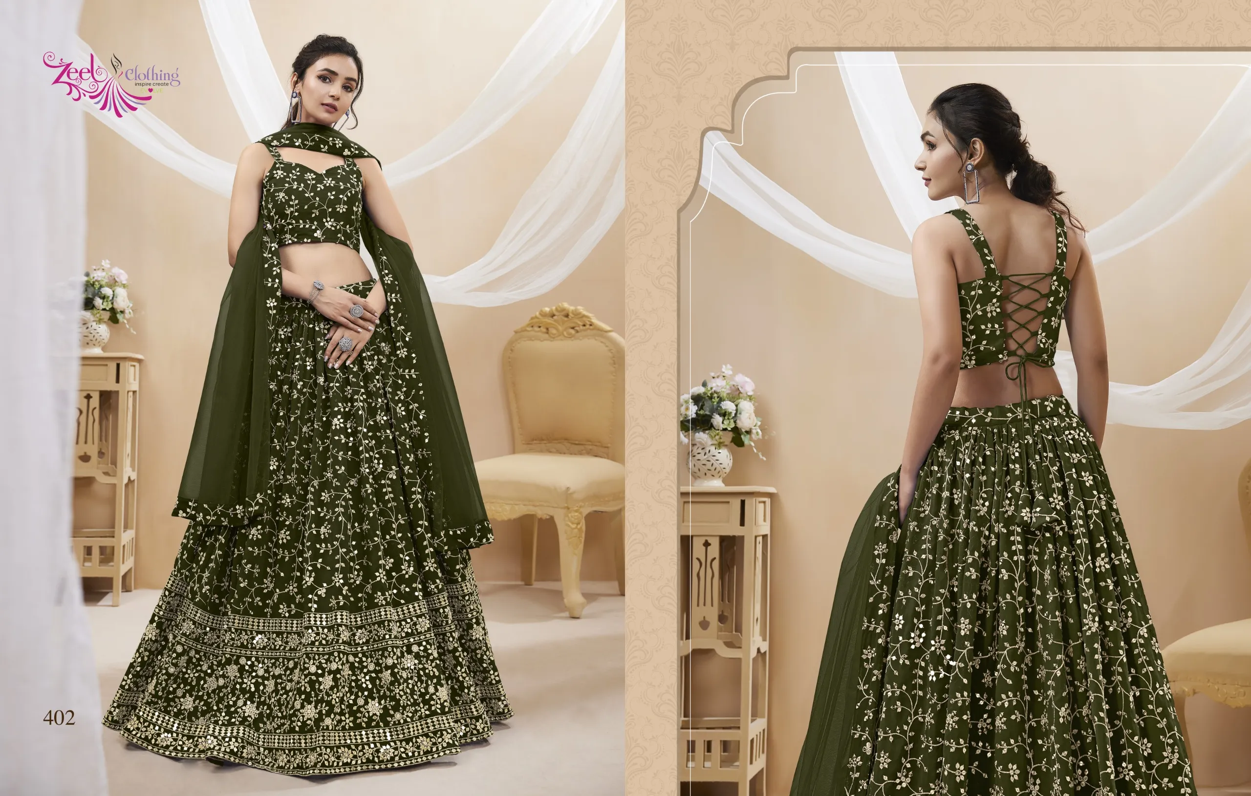 Bridesmaid Sequence Lehenga Choli Zeel Ruhana vol1