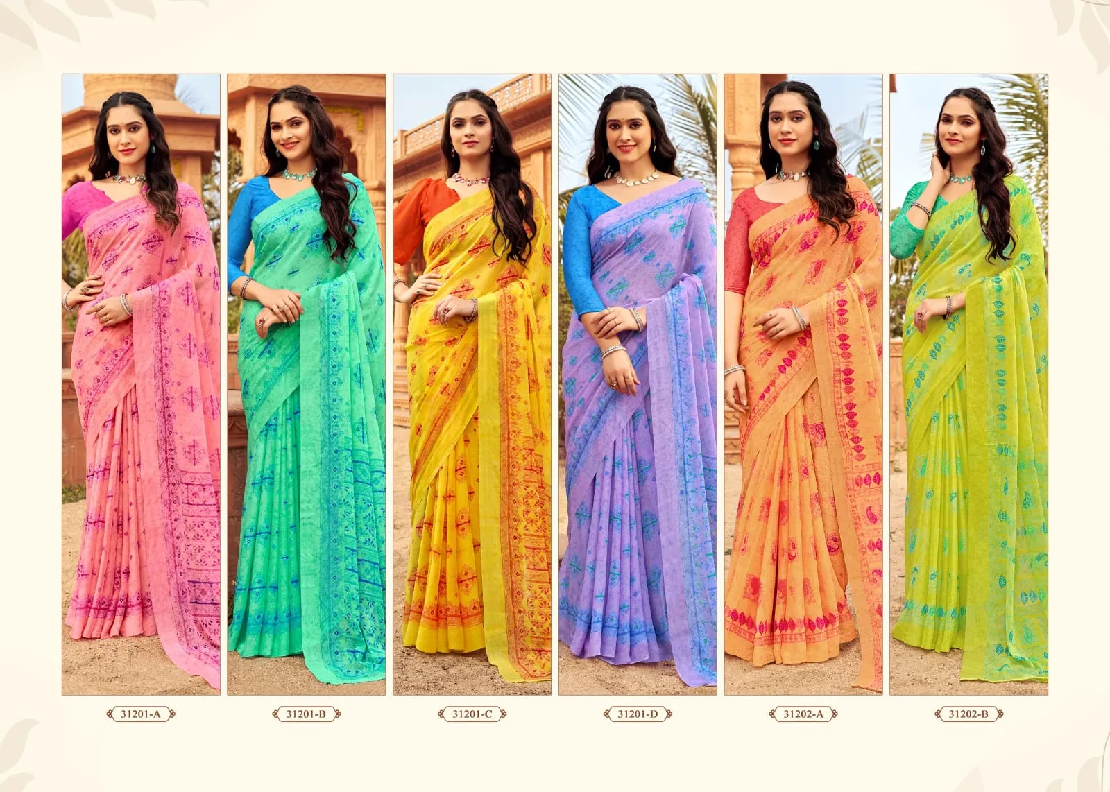 Daily Wear Chiffon Ethnic Saree Star Chiffon 151