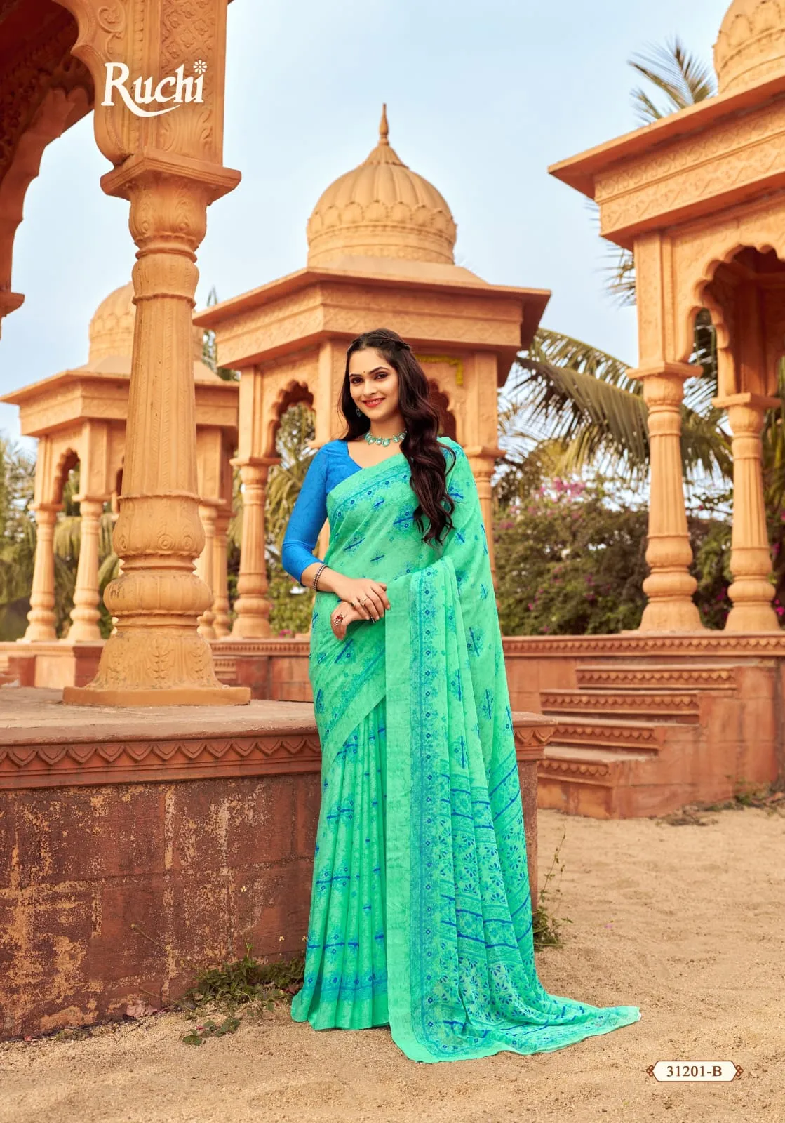 Daily Wear Chiffon Ethnic Saree Star Chiffon 151