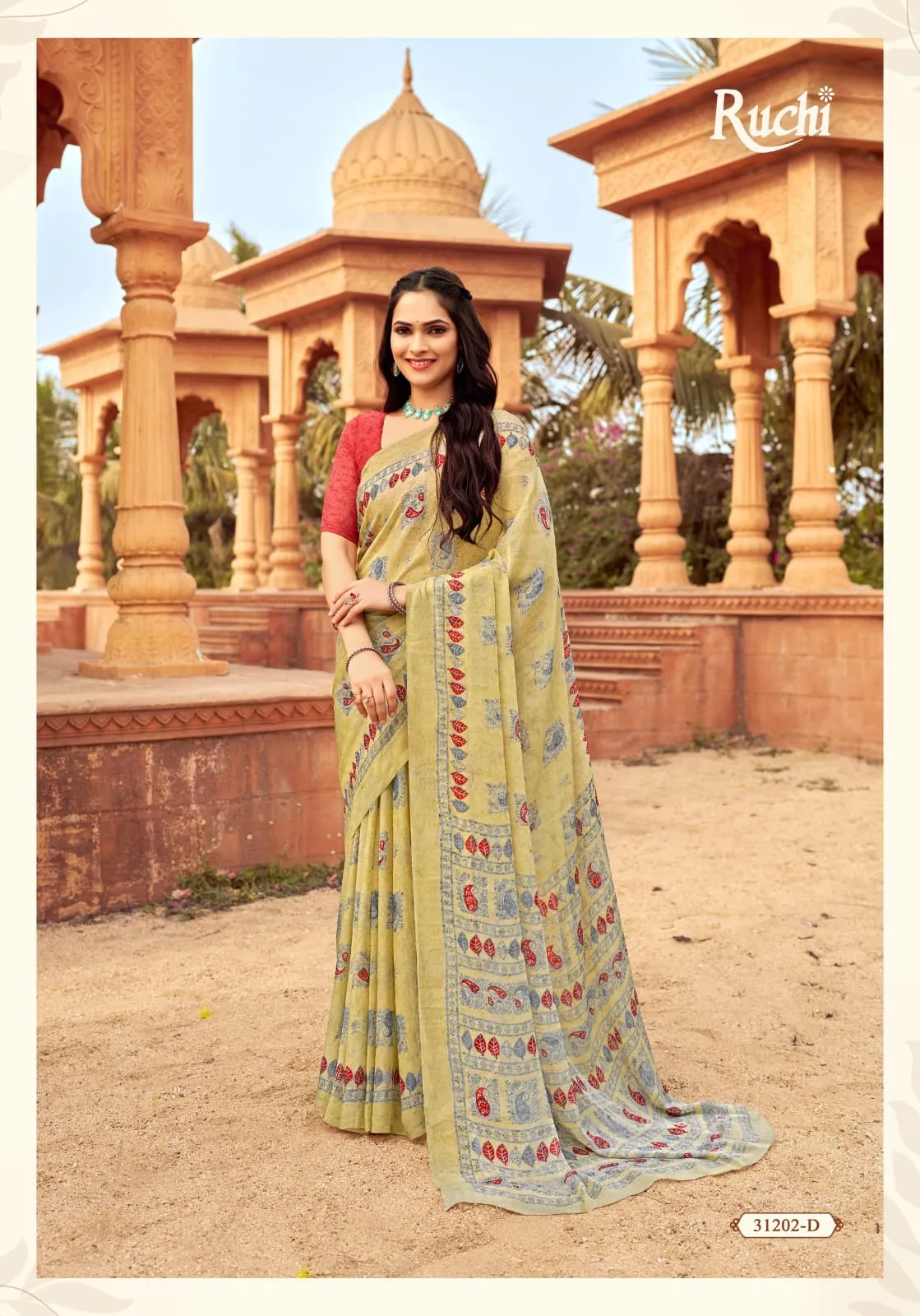 Daily Wear Chiffon Ethnic Saree Star Chiffon 151