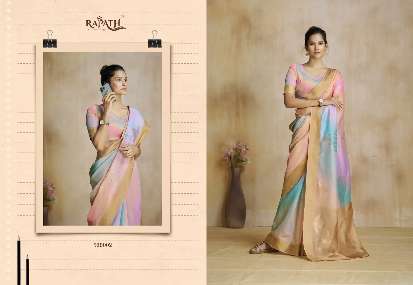 Fancy Silk Wedding Saree Watermelon Silk