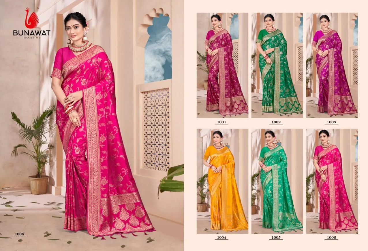 Festive Wear Cotton Silk Ethnic Saree Bunawat Kamdhenu Vol-09