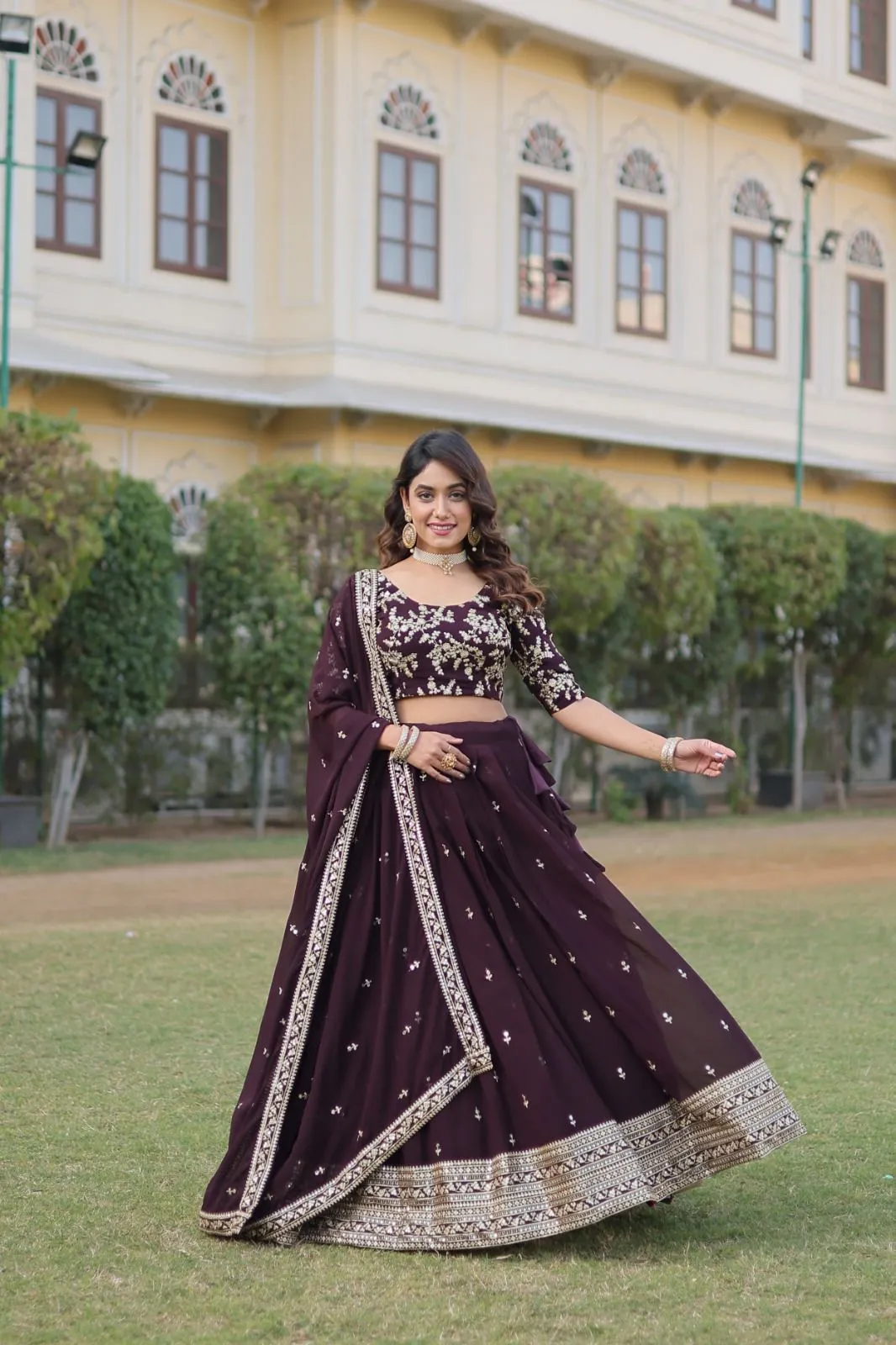 Festive Wear Embroidered Lehenga Choli