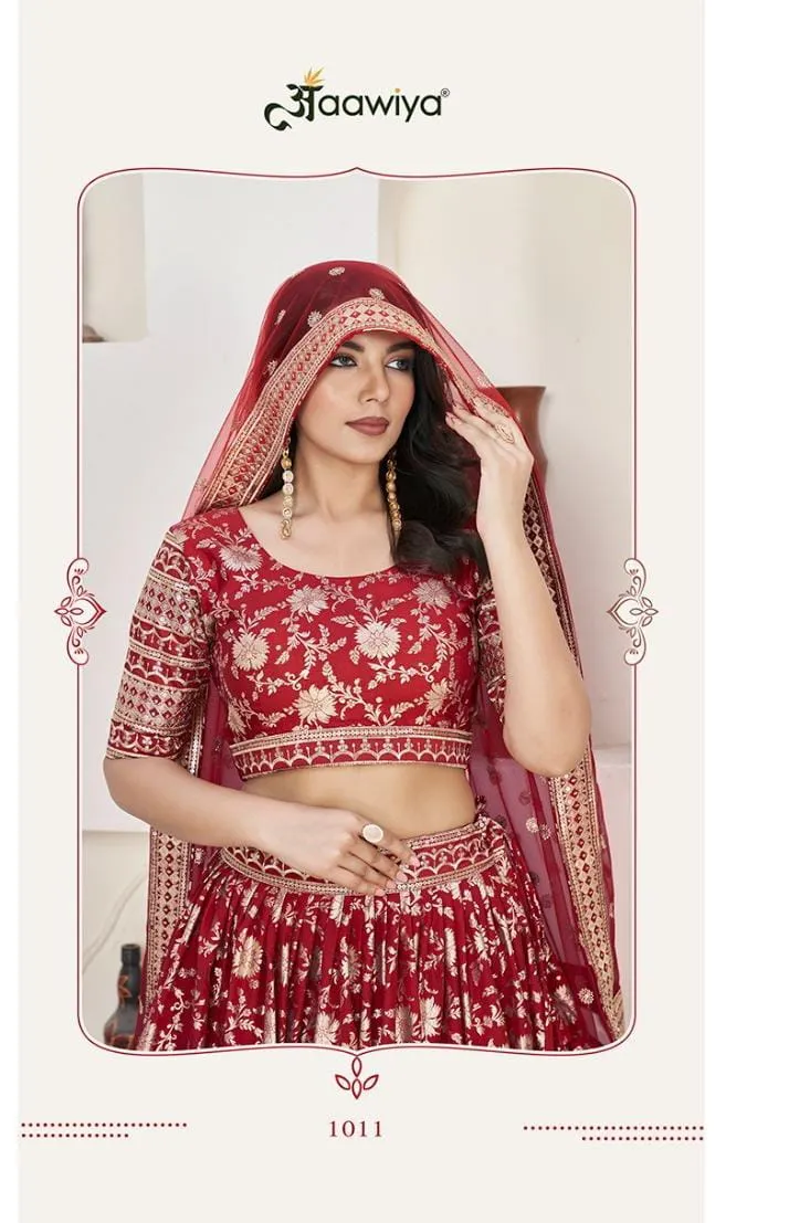 Jacquard Wedding Wear Lehenga Choli Aalisha Vol–01