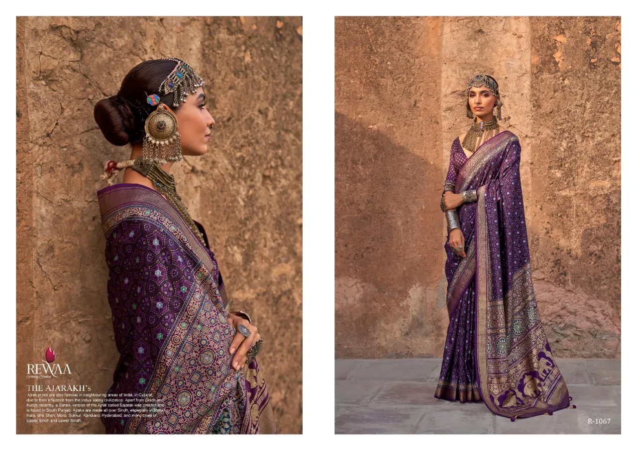 Kalamkari Printed Ethnic Saree Festive Wear Design 2024  Rewaa Jalpari Catalog