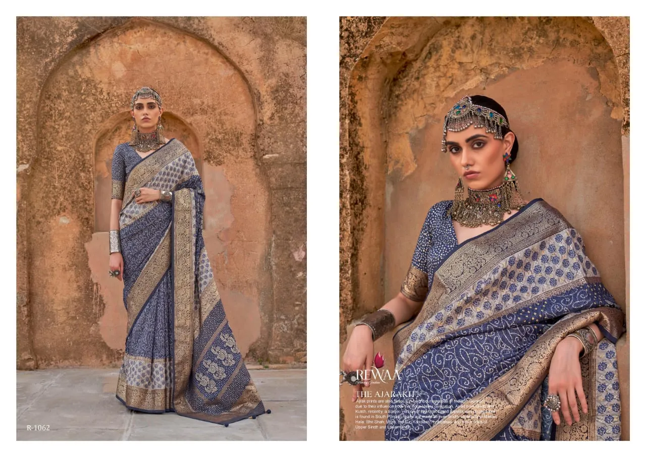 Kalamkari Printed Ethnic Saree Festive Wear Design 2024  Rewaa Jalpari Catalog