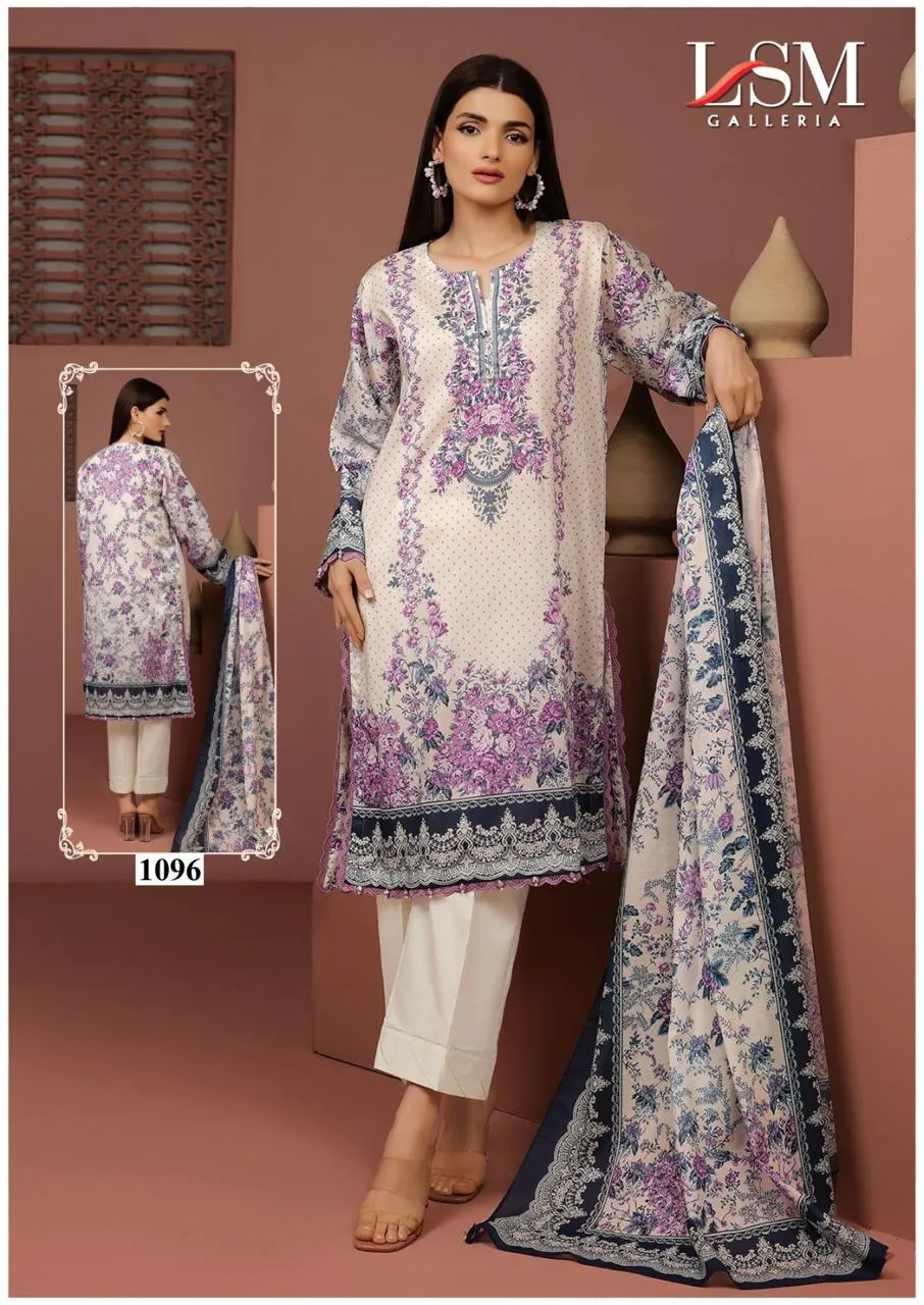 Lawn Printed Suit Parian Dream Heavy Luxury Lawn Collection Vol 10