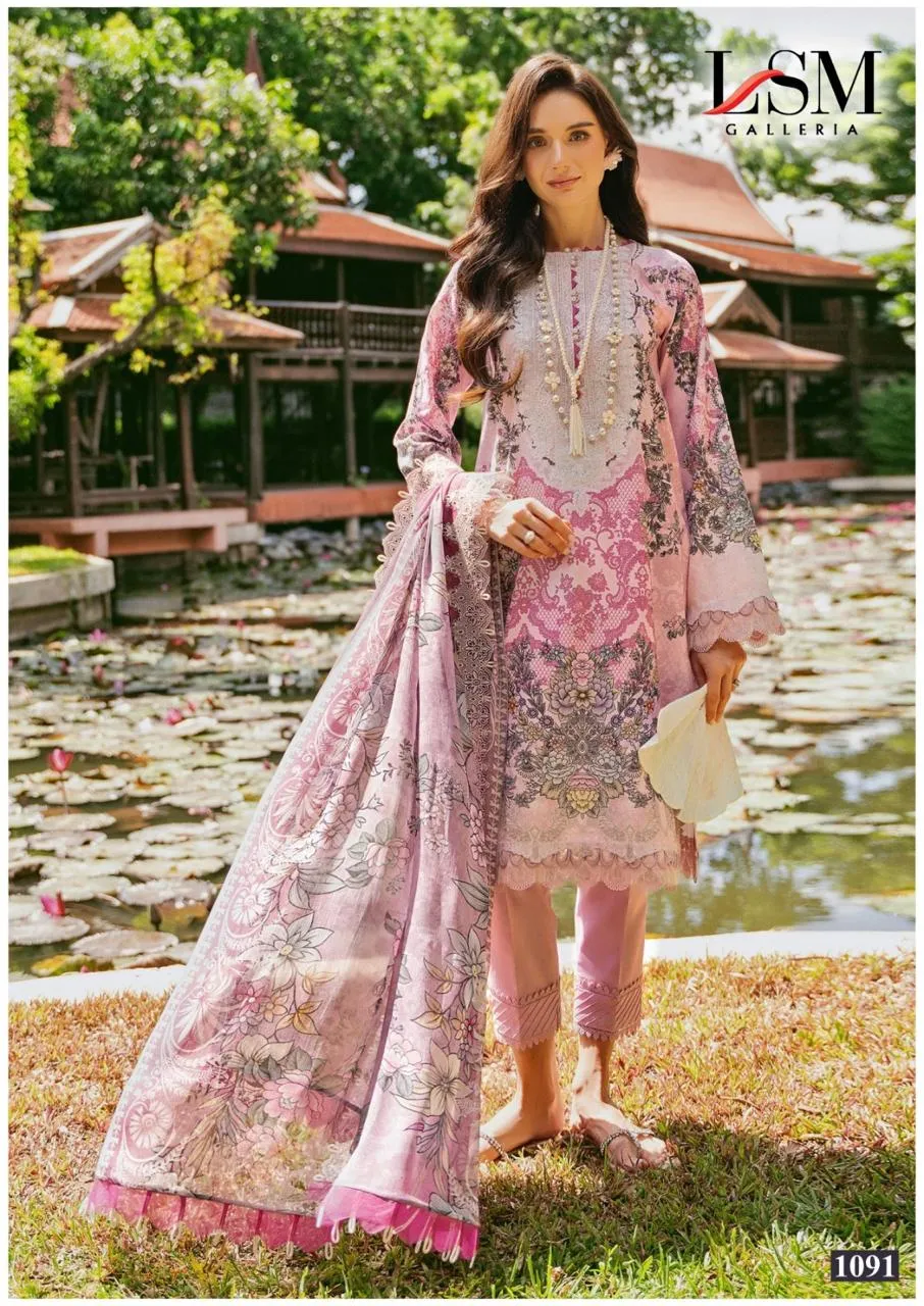 Lawn Printed Suit Parian Dream Heavy Luxury Lawn Collection Vol 10
