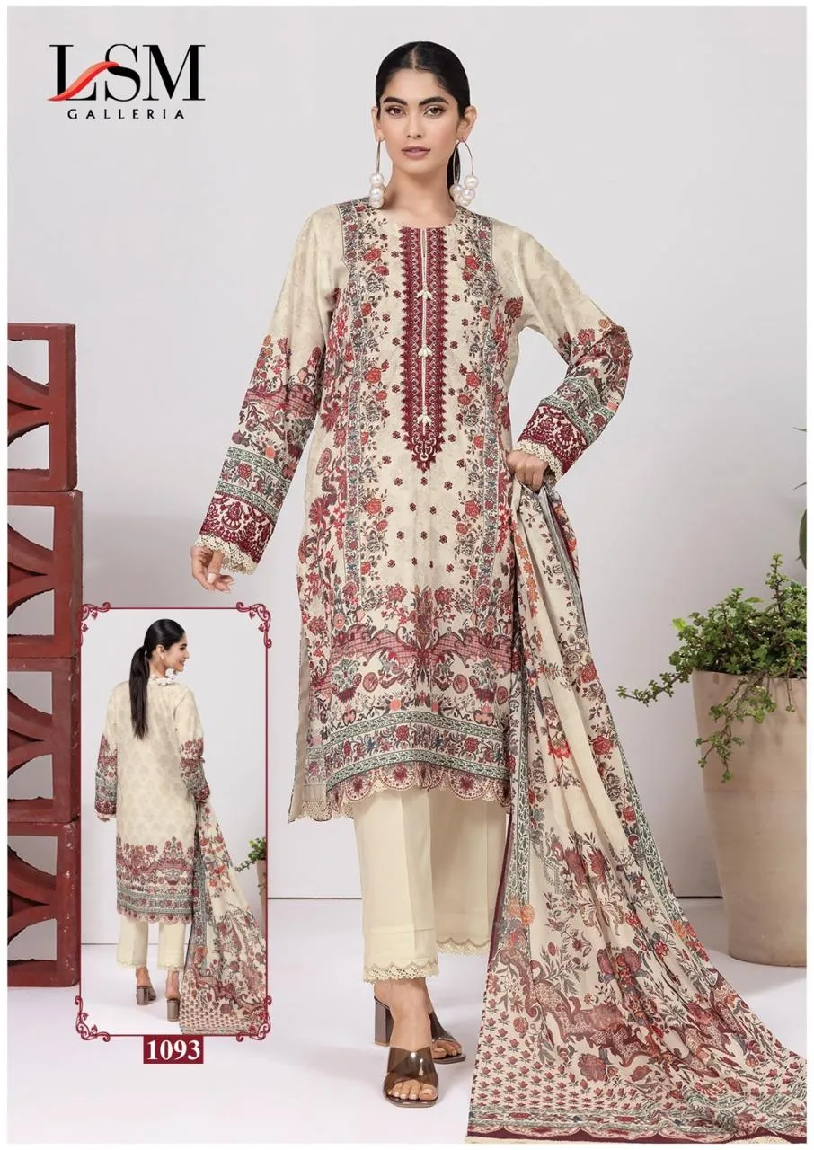Lawn Printed Suit Parian Dream Heavy Luxury Lawn Collection Vol 10