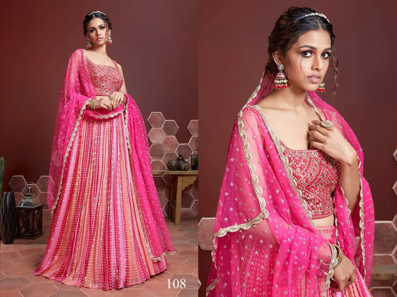 Leheriya Printed Lehenga Choli Zeel Vol 22