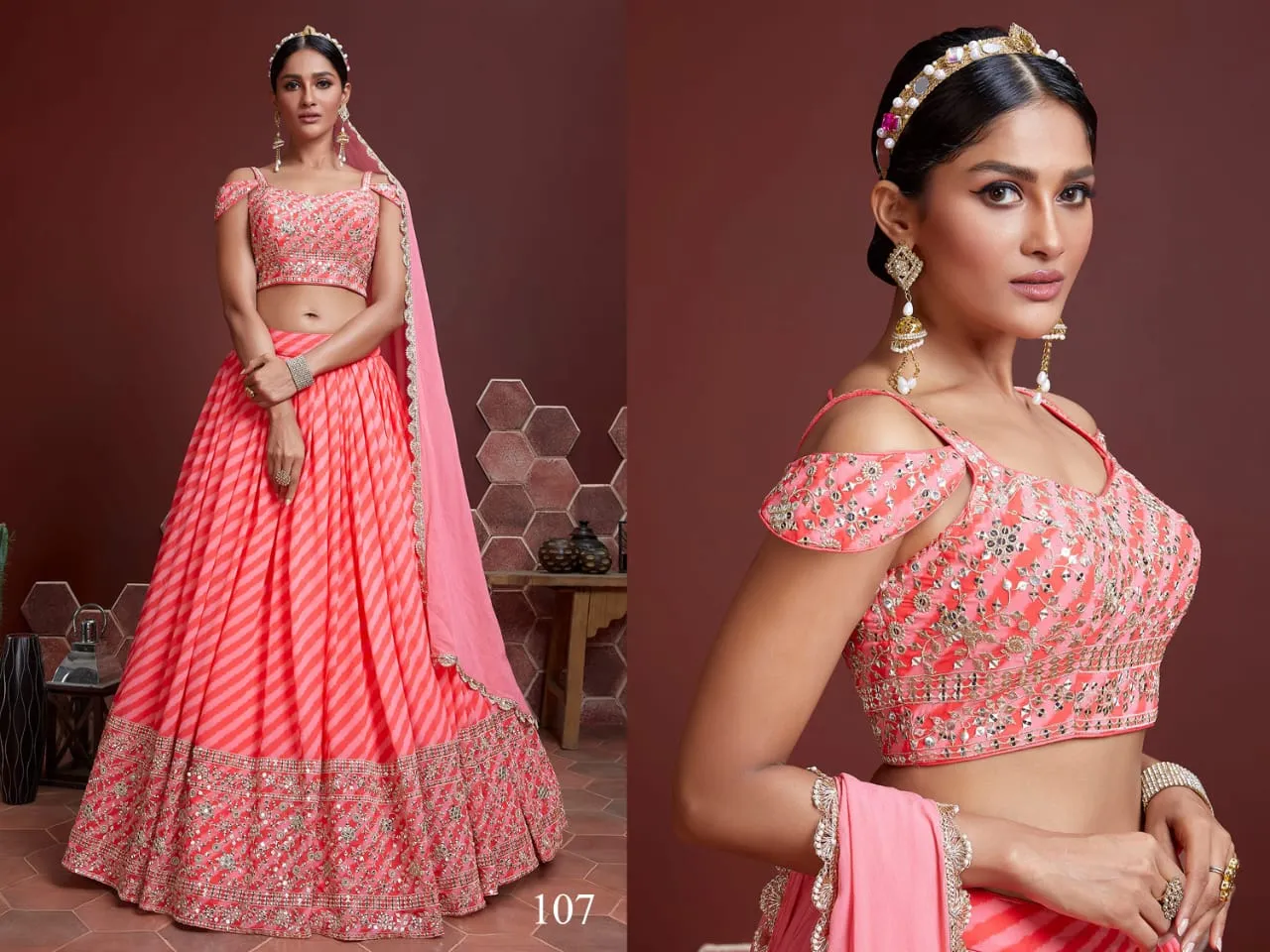 Leheriya Printed Lehenga Choli Zeel Vol 22