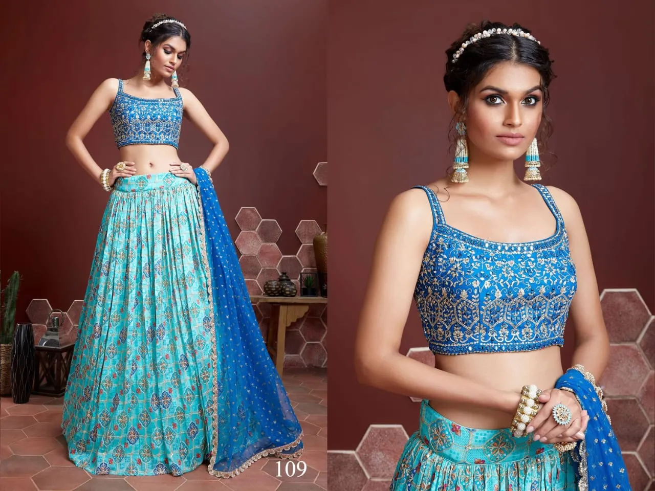 Leheriya Printed Lehenga Choli Zeel Vol 22