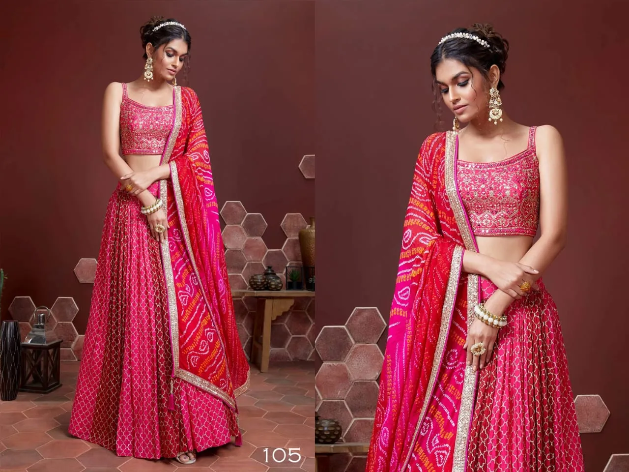 Leheriya Printed Lehenga Choli Zeel Vol 22