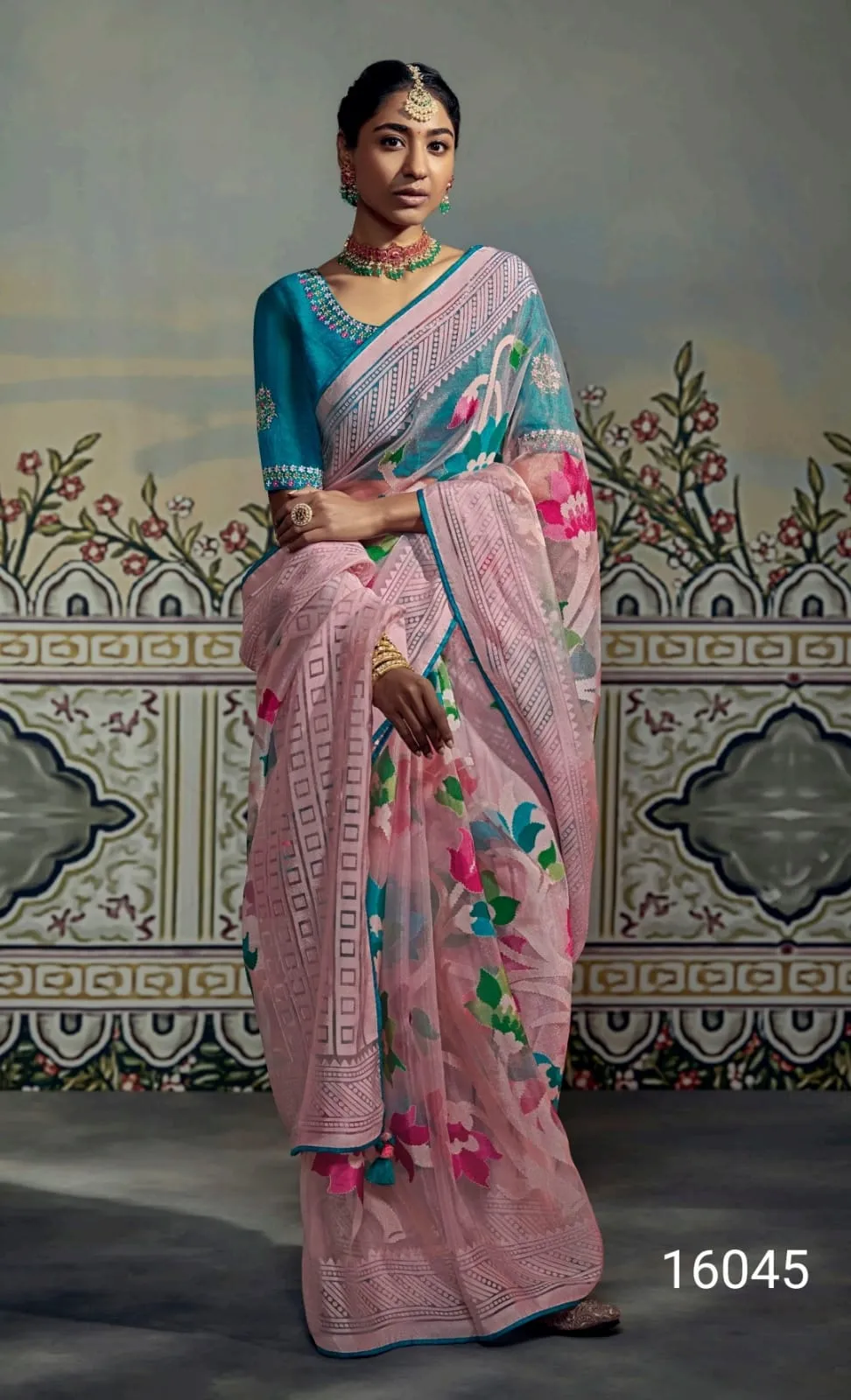 Light Shade Saree Festive Wear Meera Premium