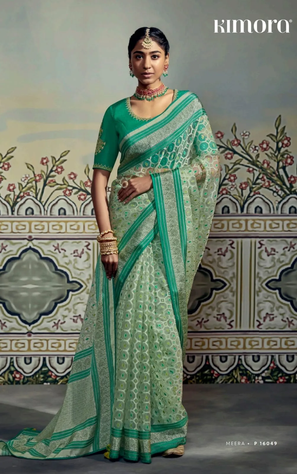Light Shade Saree Festive Wear Meera Premium